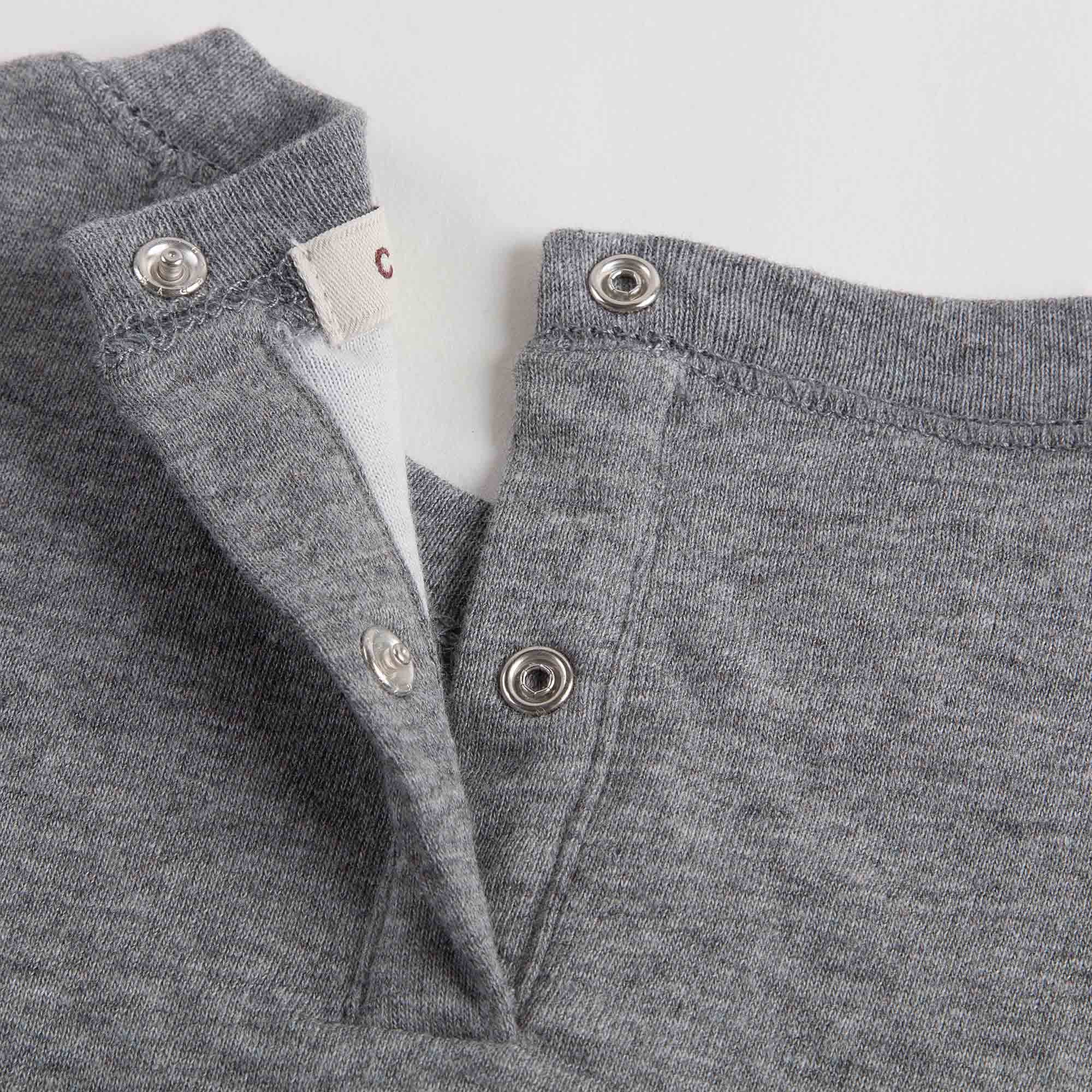 Baby Boys Grey Cotton Jersey Sweater - CÉMAROSE | Children's Fashion Store - 6