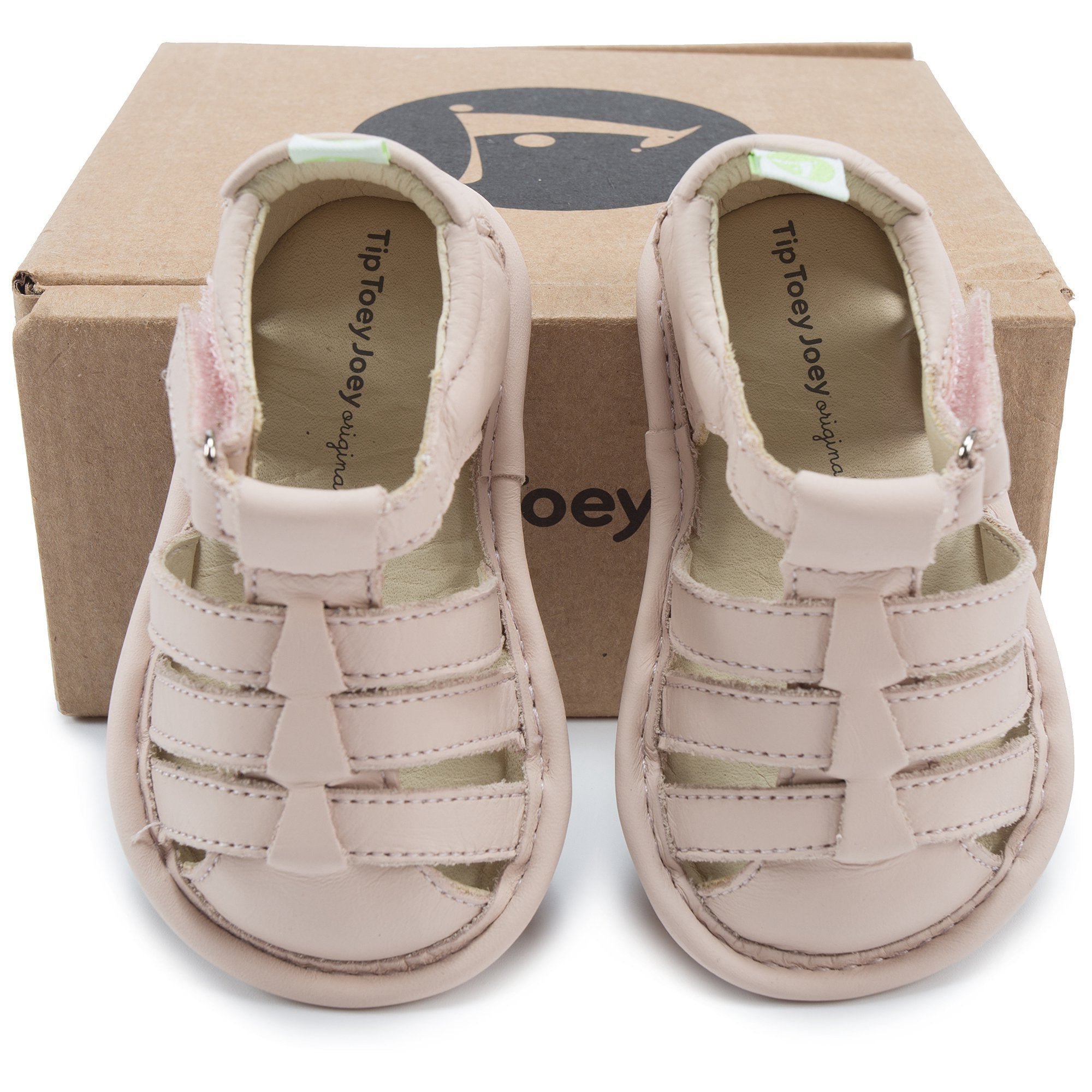 Baby Girls Pink Leather Sandals
