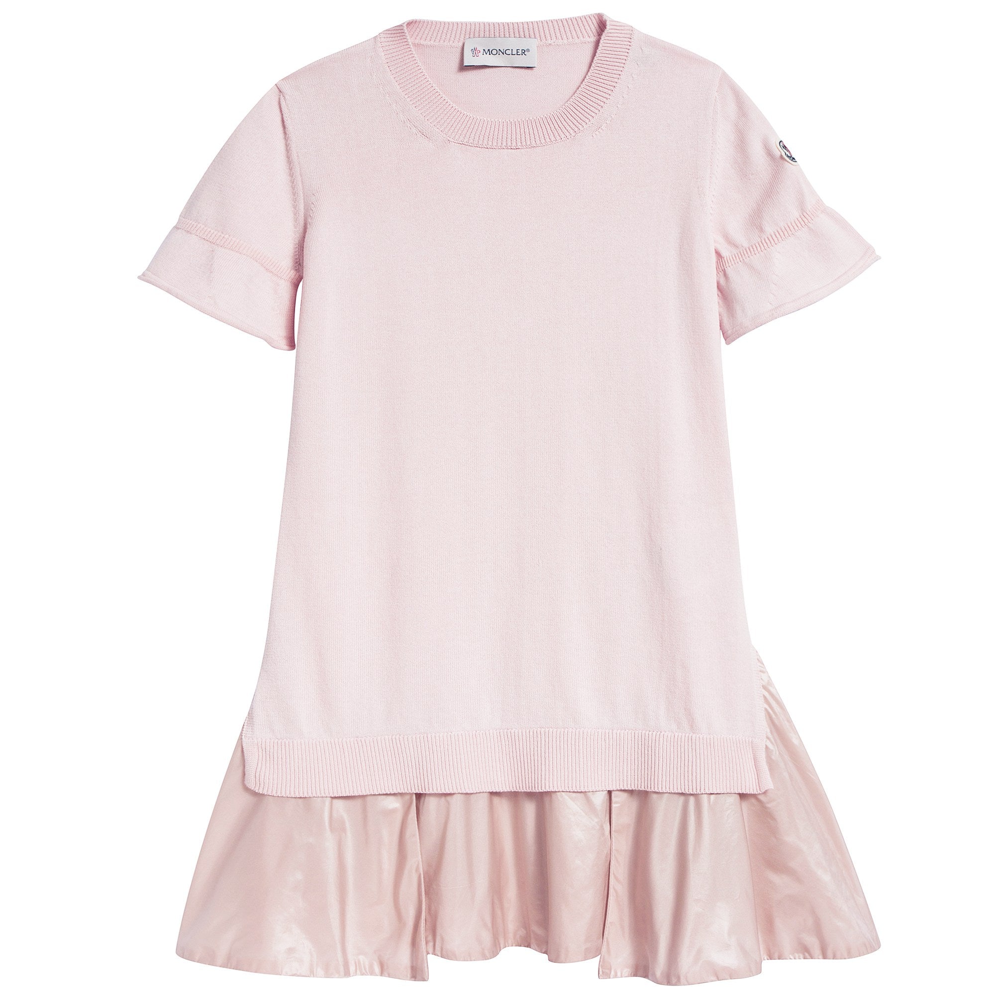 Girls Pale Pink Logo Dress