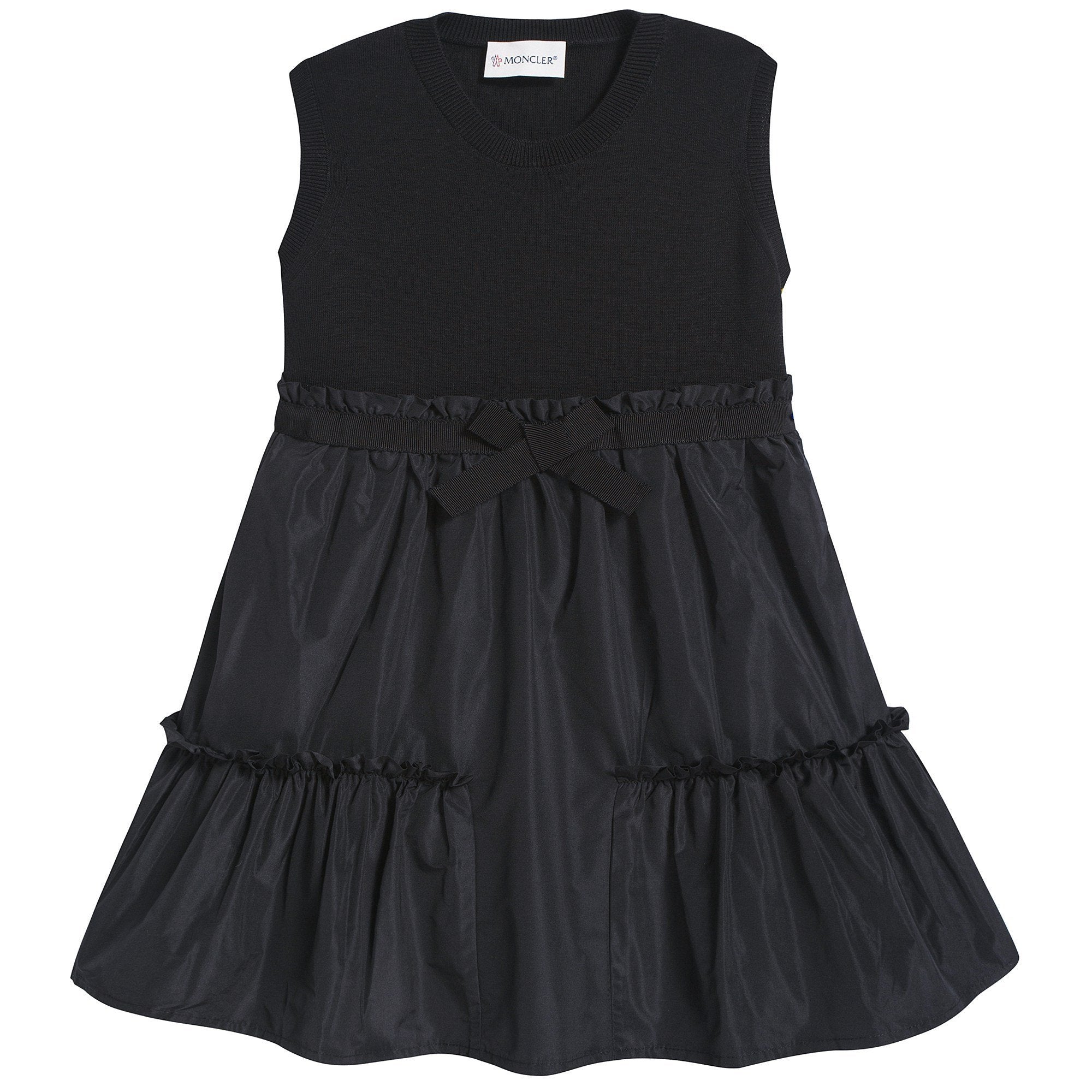 Girls Black Logo Dress