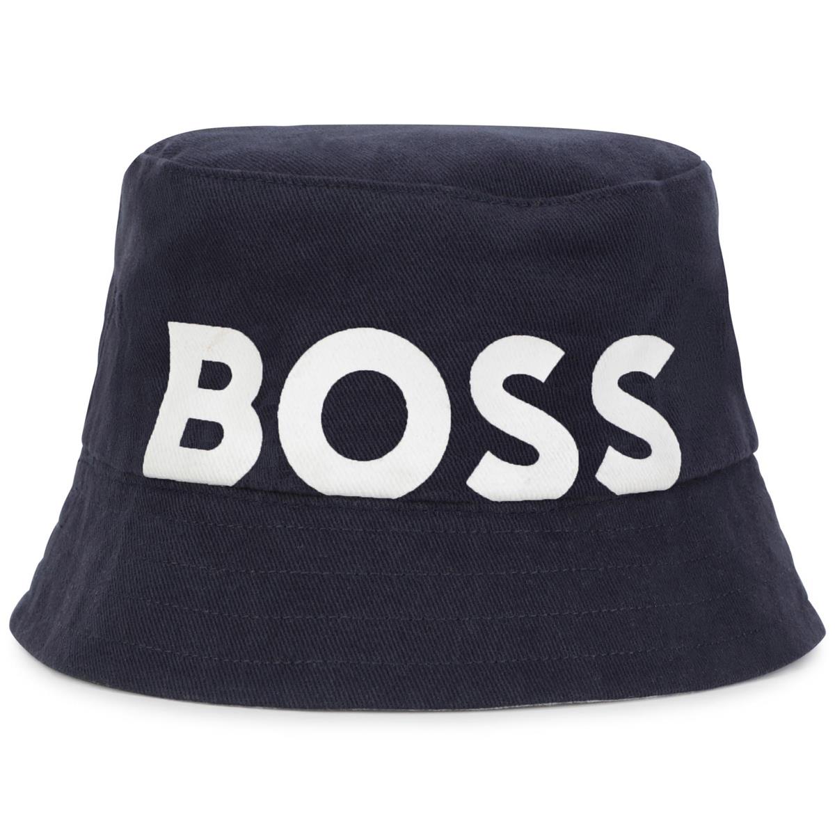 Baby Boys Navy Logo Hat