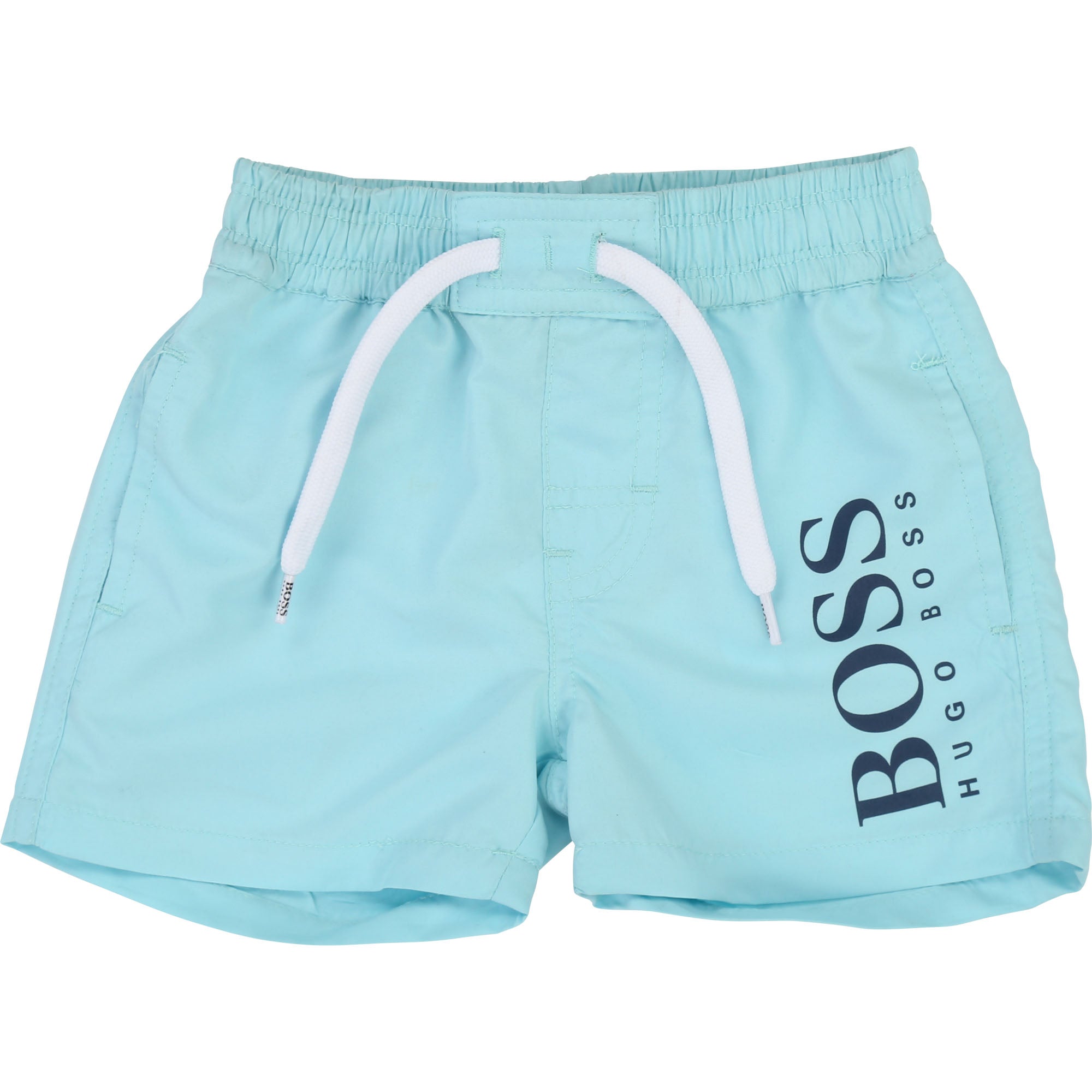 Boys Light Blue Surfer Cotton Shorts