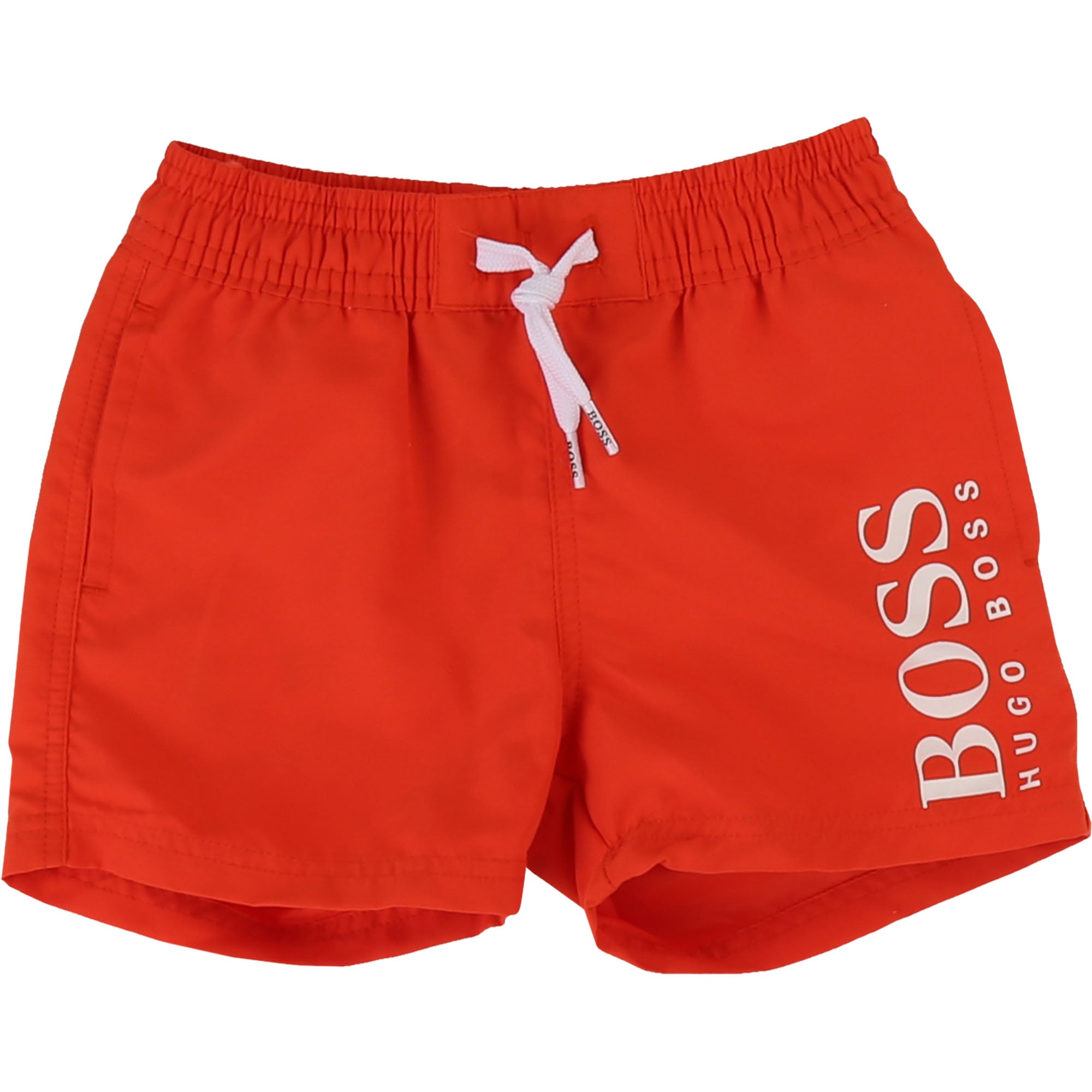 Boys Red Surfer Cotton Shorts