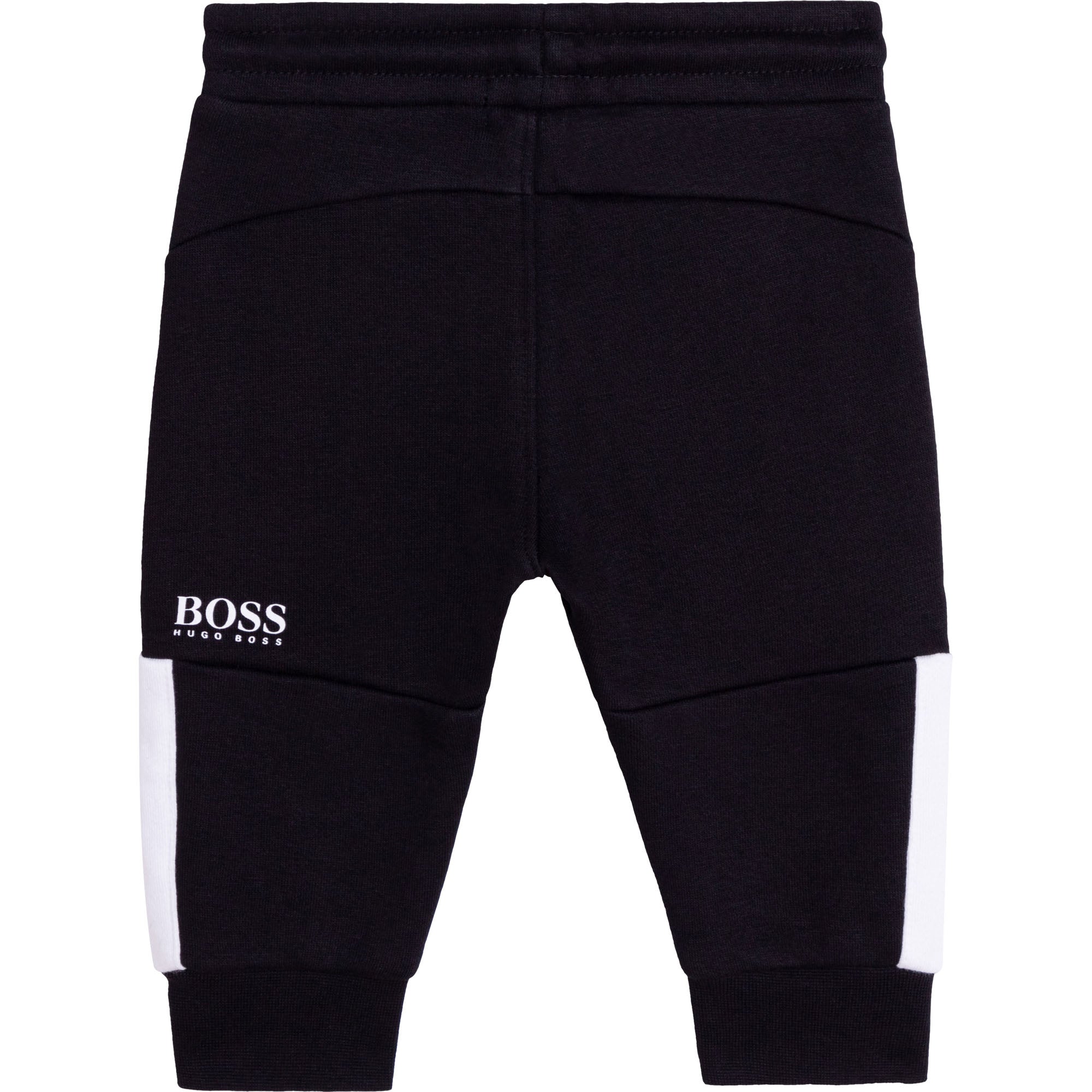 Baby Girls Black Logo Cotton Trousers