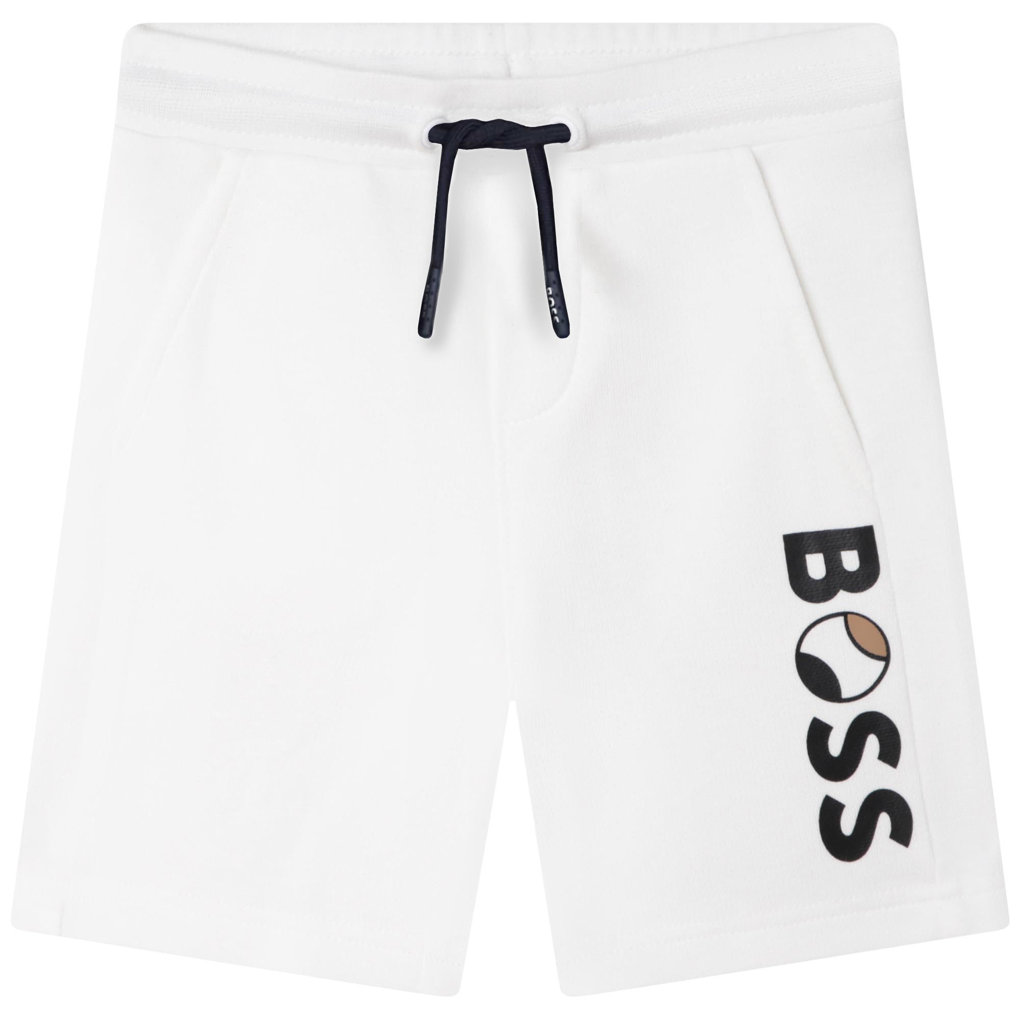Baby Boys White Logo Shorts