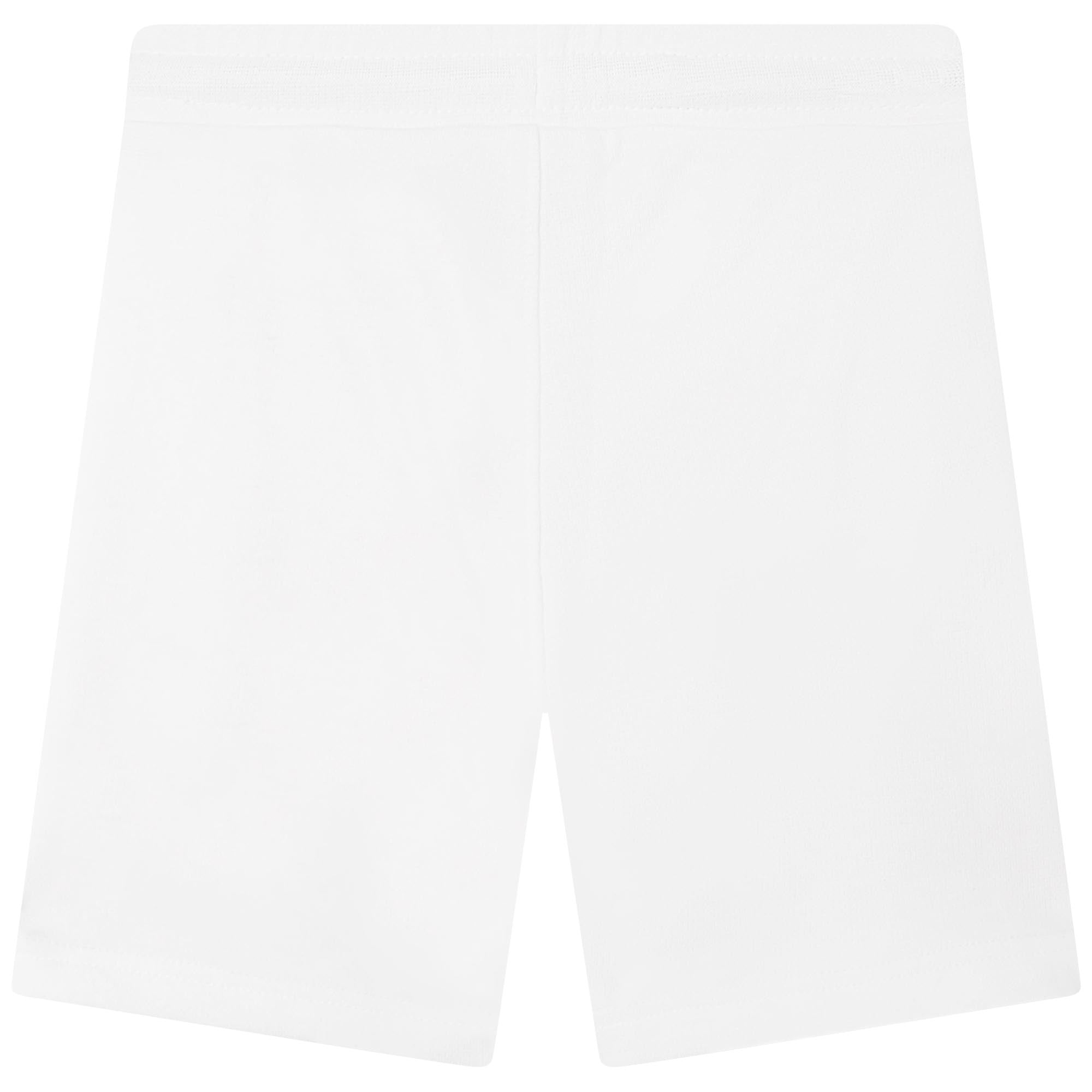 Baby Boys White Logo Shorts
