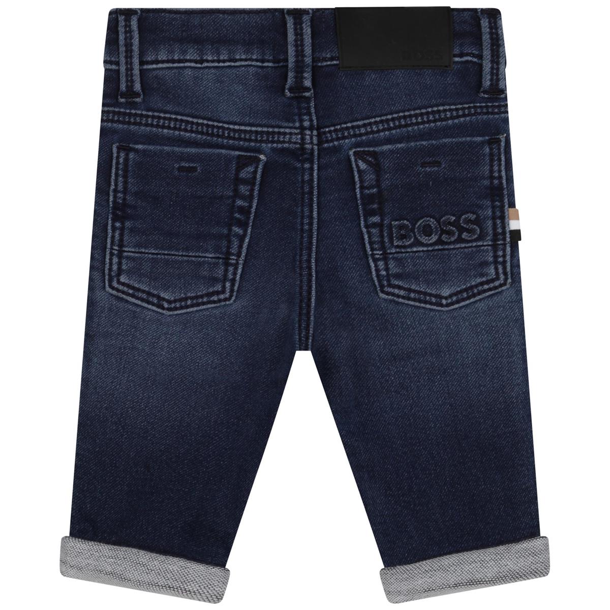 Baby Boys Blue Denim Trousers