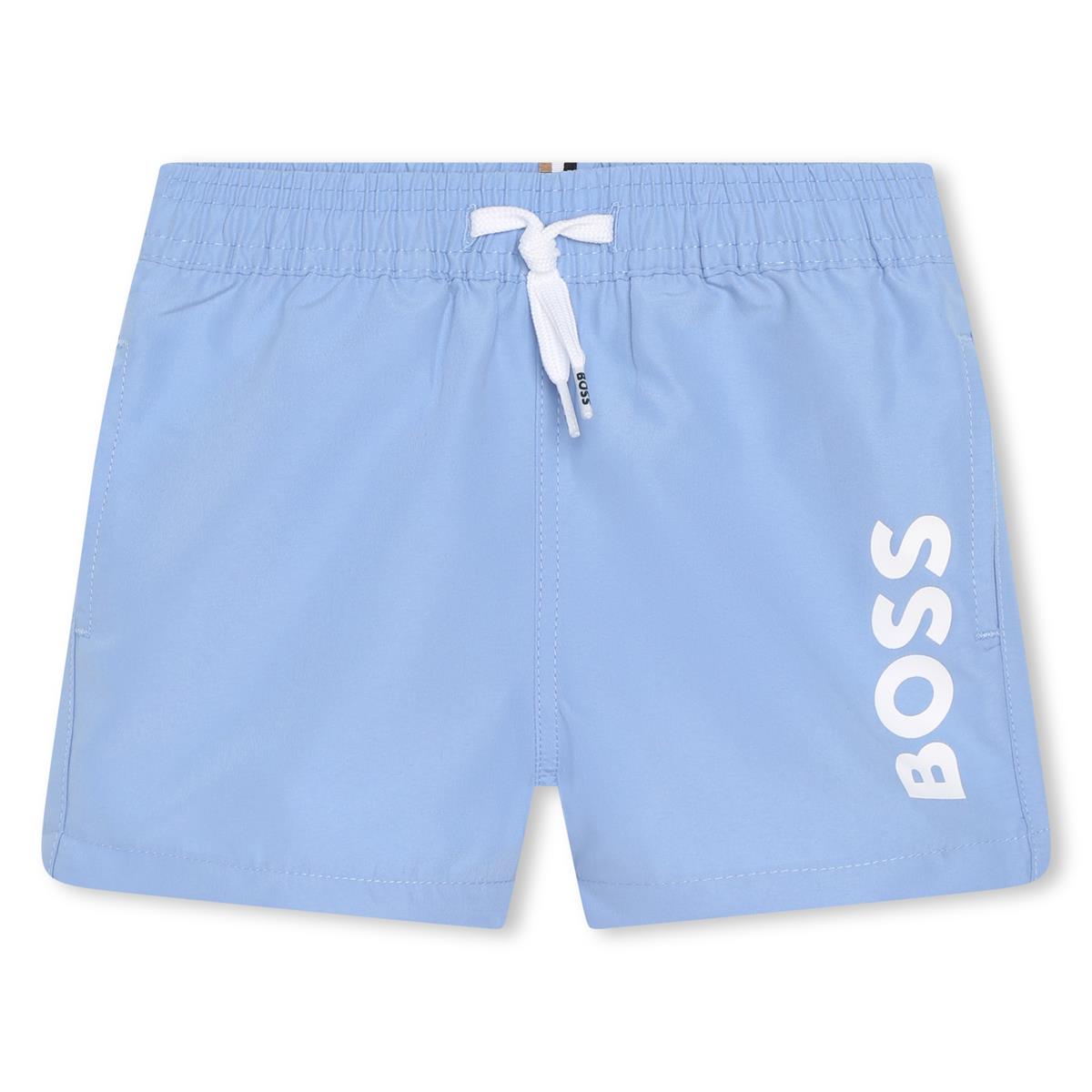 Baby Boys Light Blue Swim Shorts