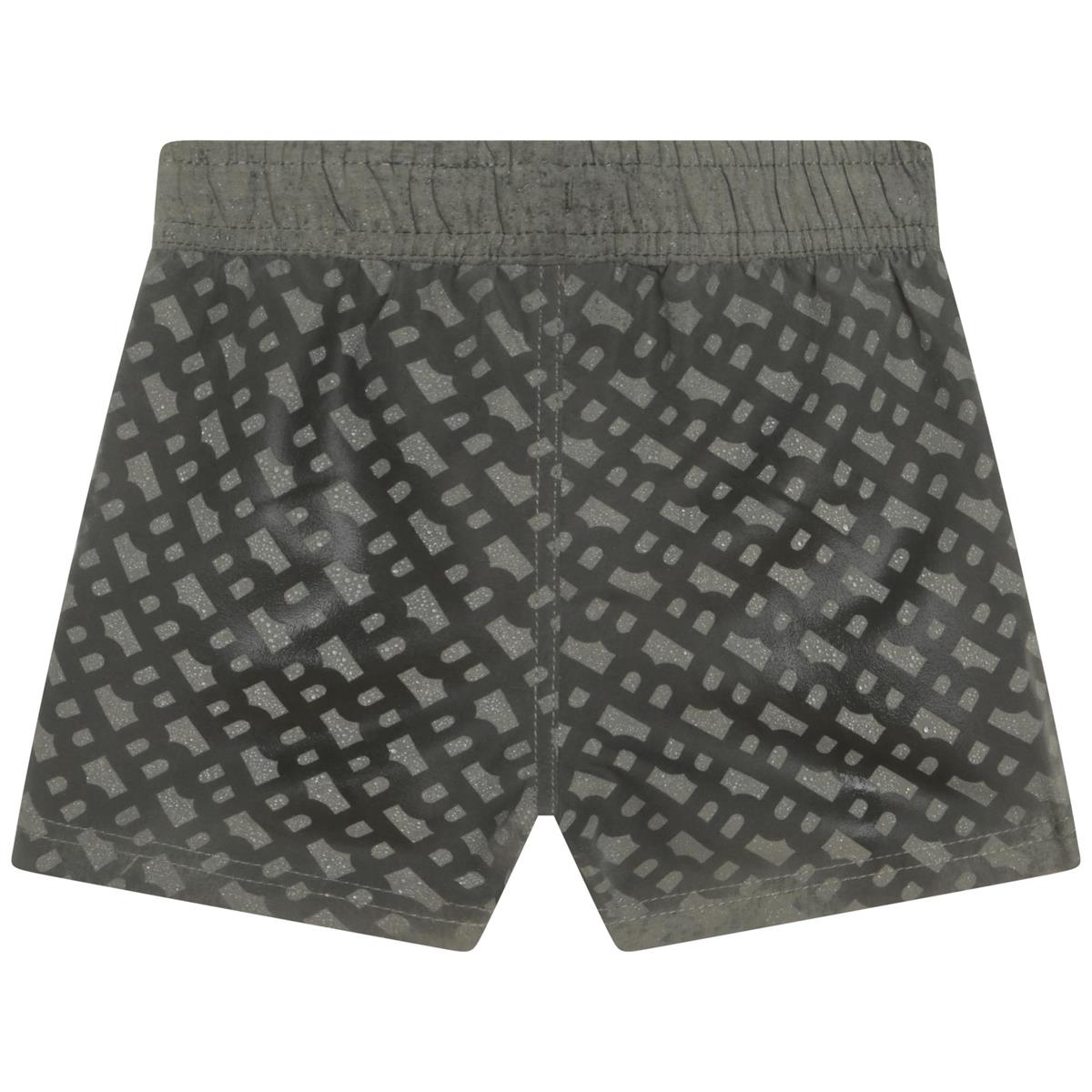 Baby Boys Dark Green Swim Shorts