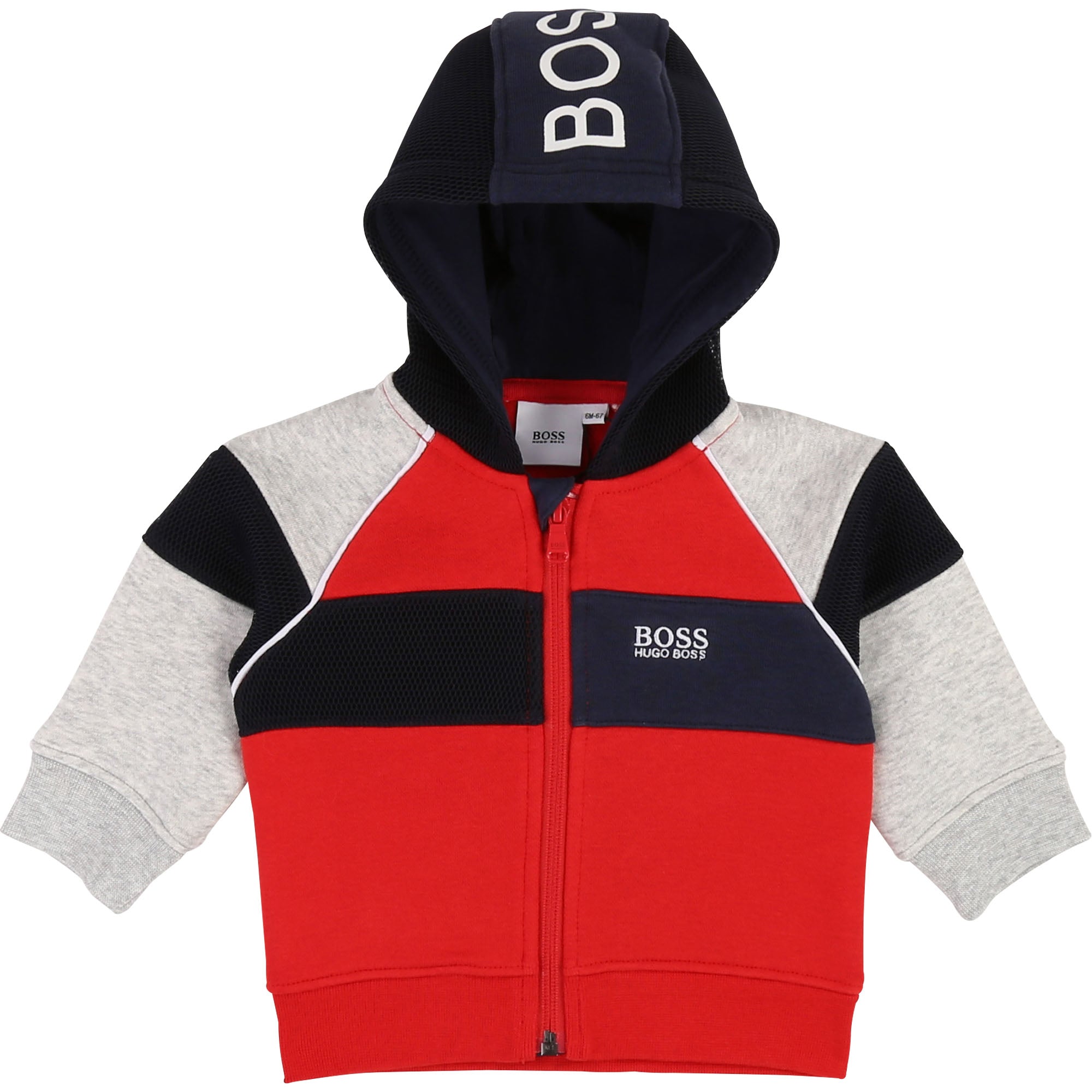 Baby Boys Red Hooded Sweatershirt