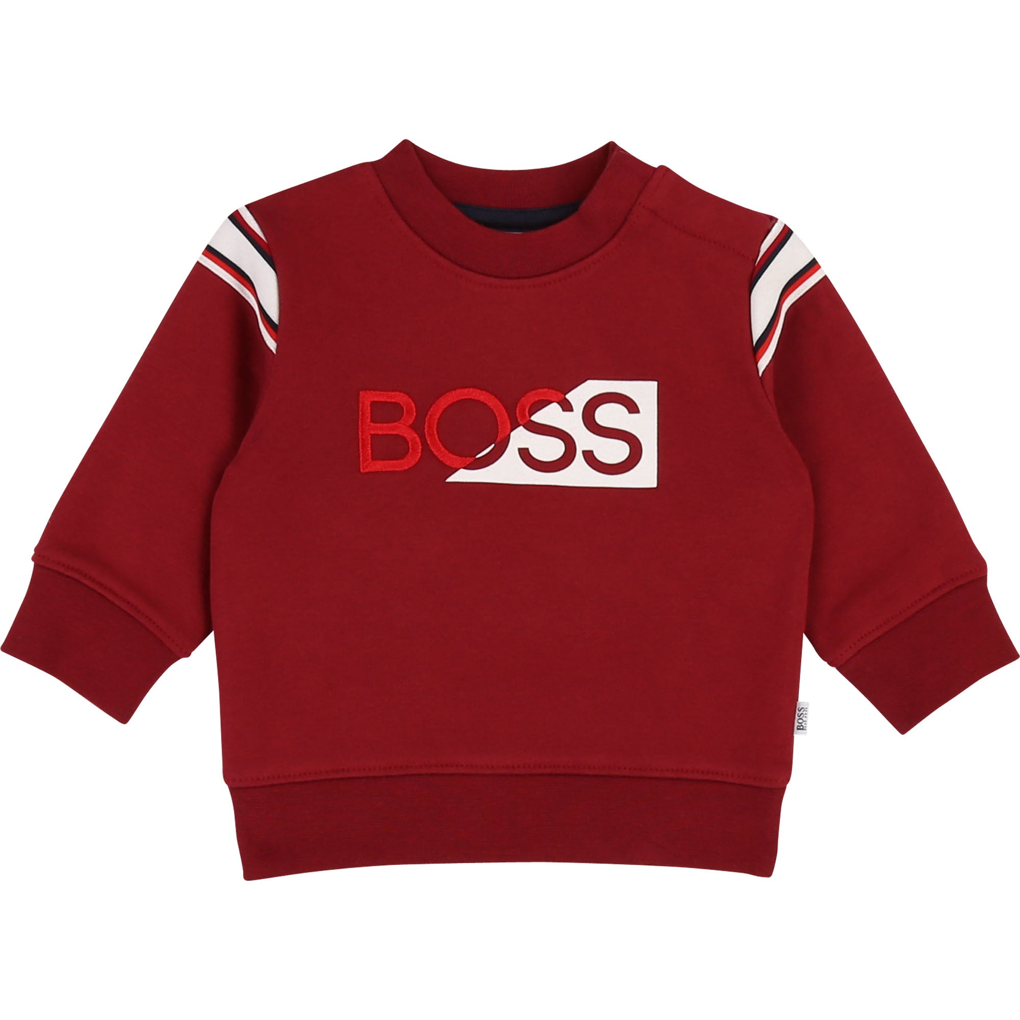 Baby Boys Red Logo Cotton Sweater