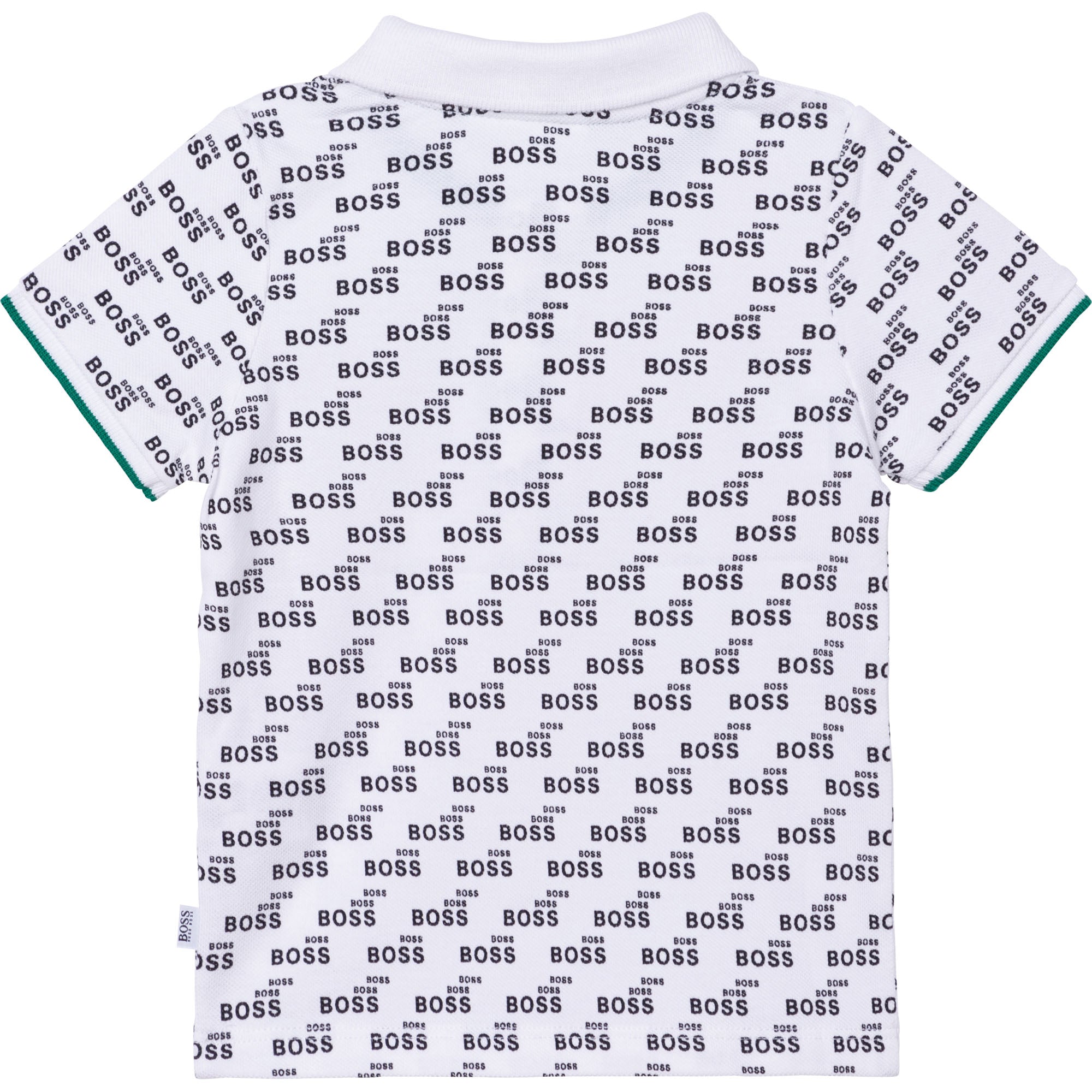 Baby Girls White Logo Cotton Polo Shirt