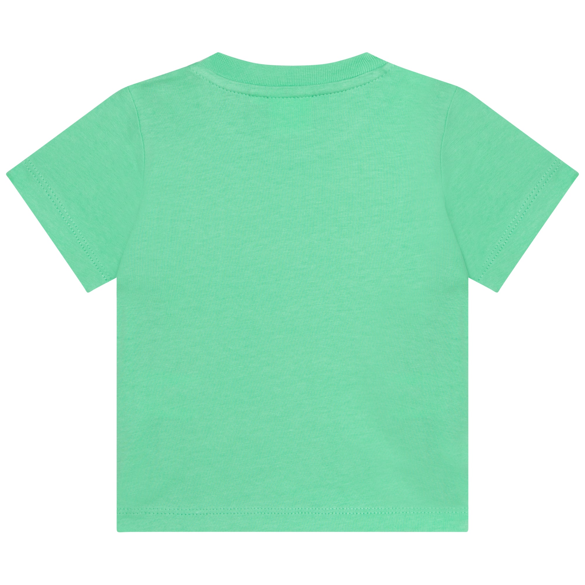 Baby Boys & Girls Green Logo Cotton T-Shirt