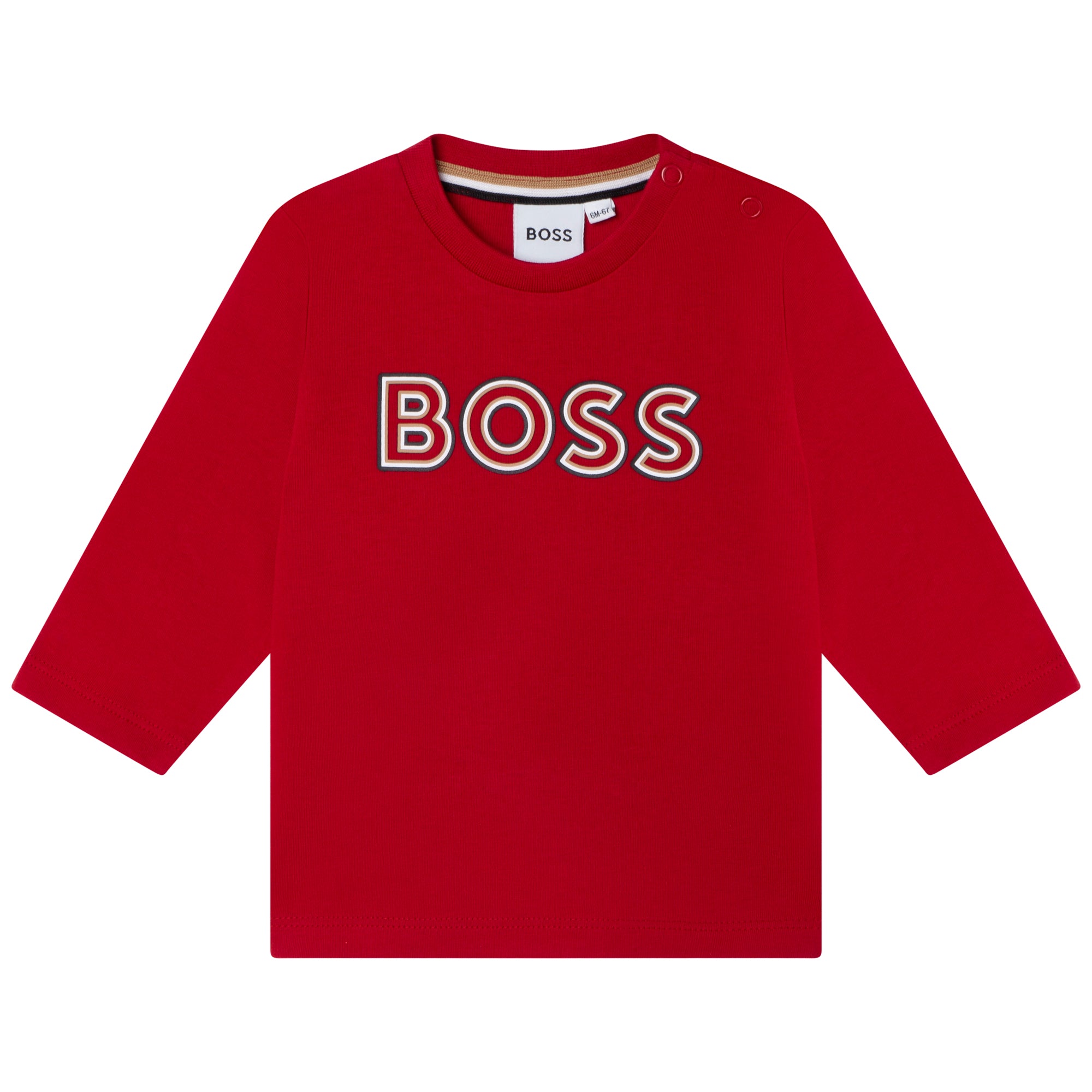 Baby Boys Red Logo Cotton T-Shirt