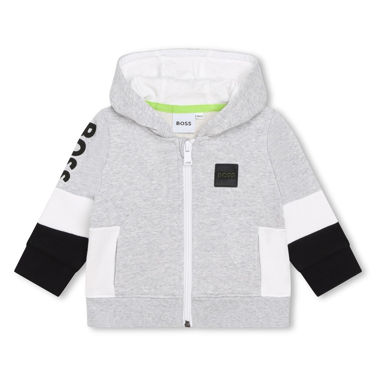 Baby Boys Grey Zip-Up Top