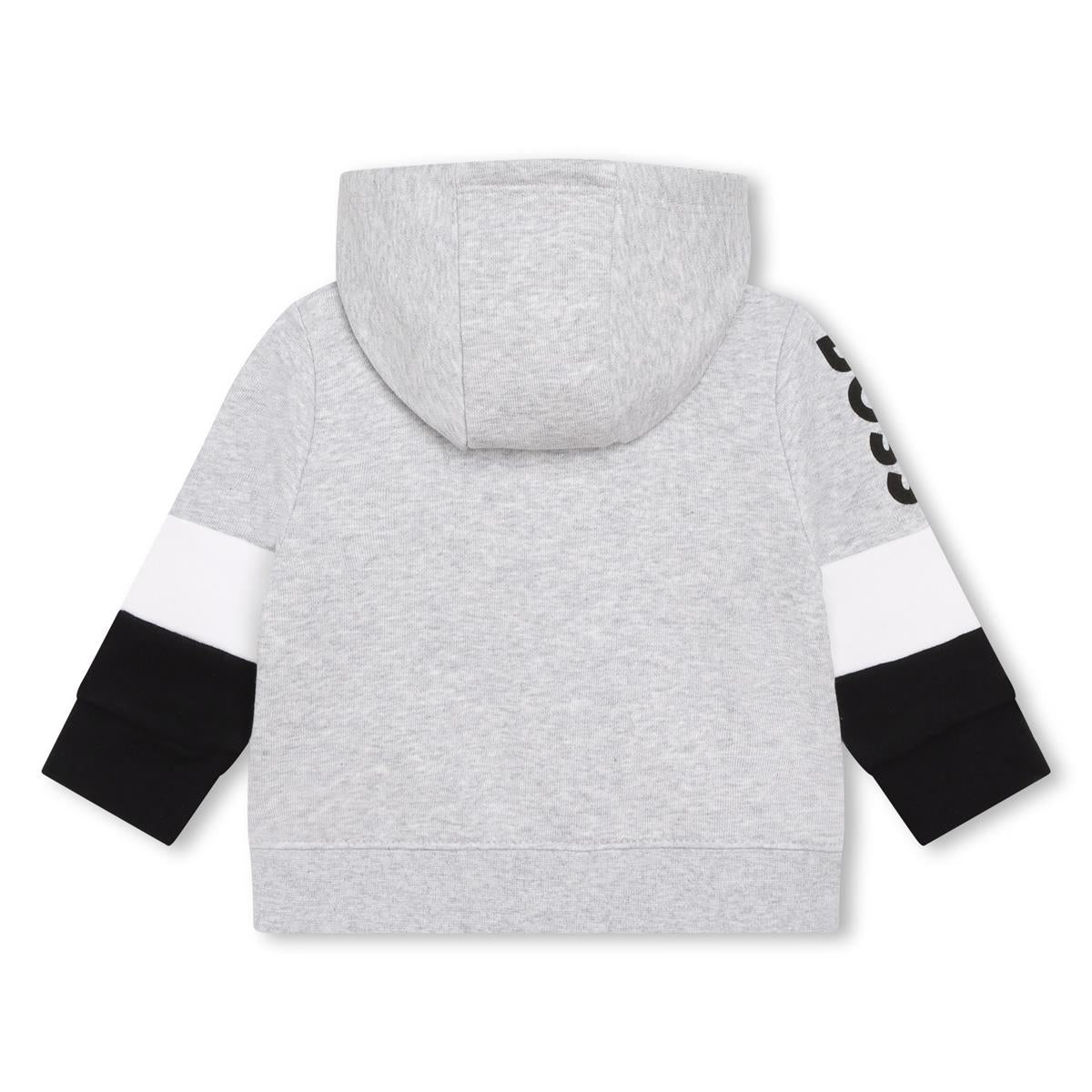 Baby Boys Grey Zip-Up Top