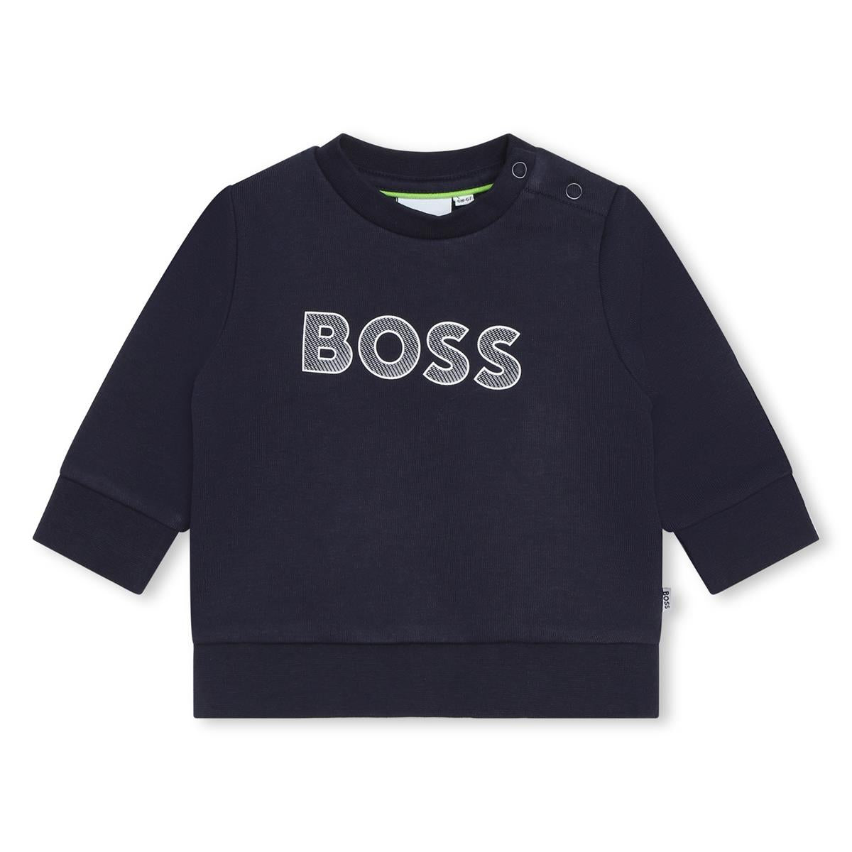 Baby Boys Blue Logo Sweatshirt