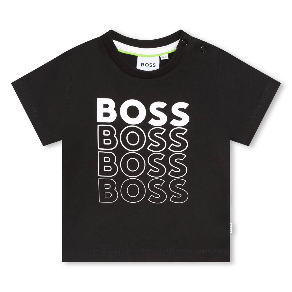 Baby Boys Black Logo T-Shirt