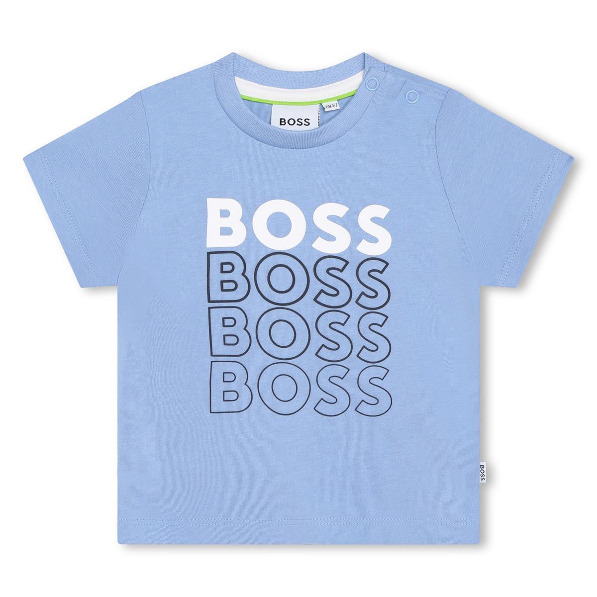 Baby Boys Light Blue Logo T-Shirt