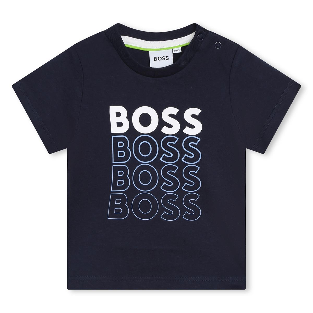 Baby Boys Navy Logo T-Shirt