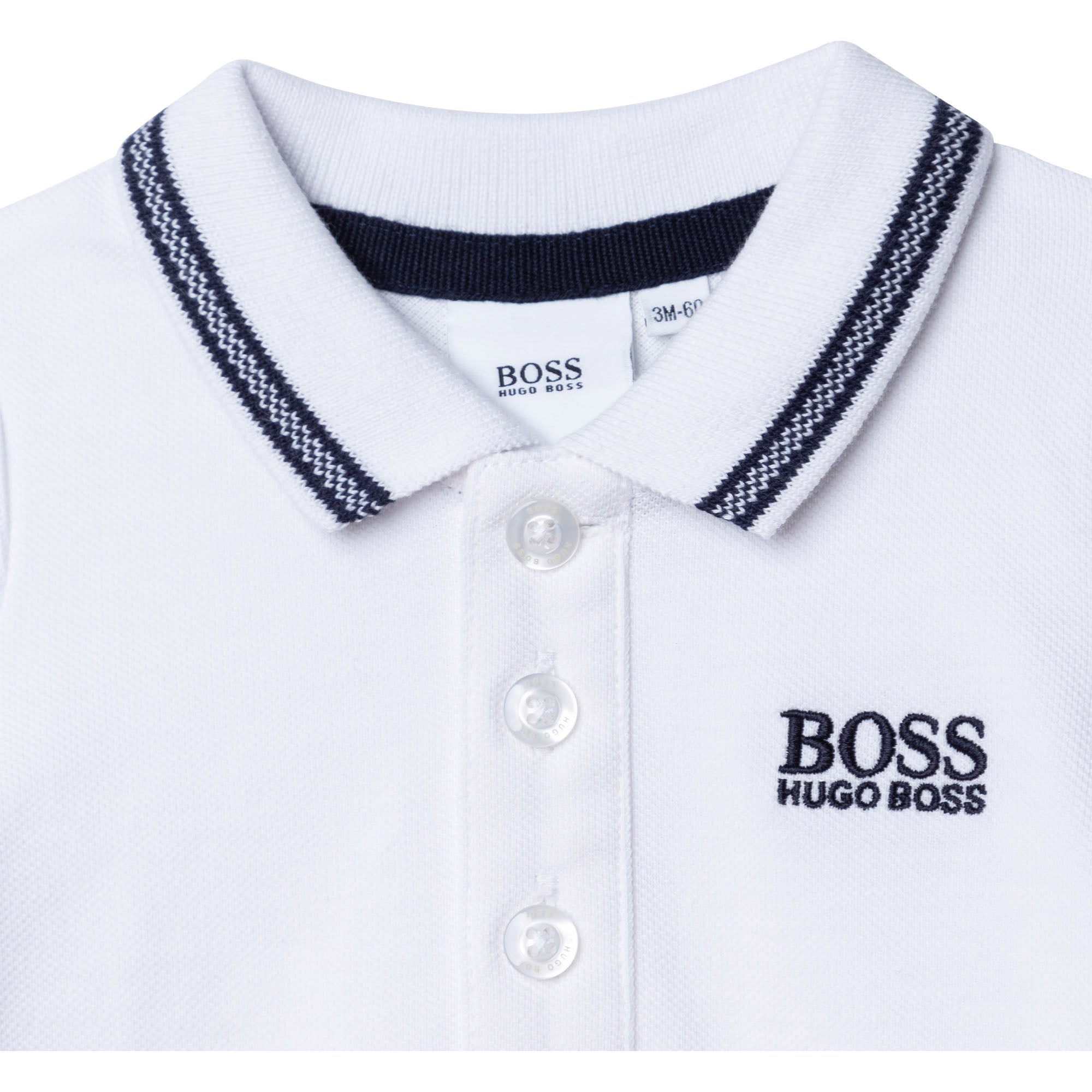 Baby Boys White Polo Shirt