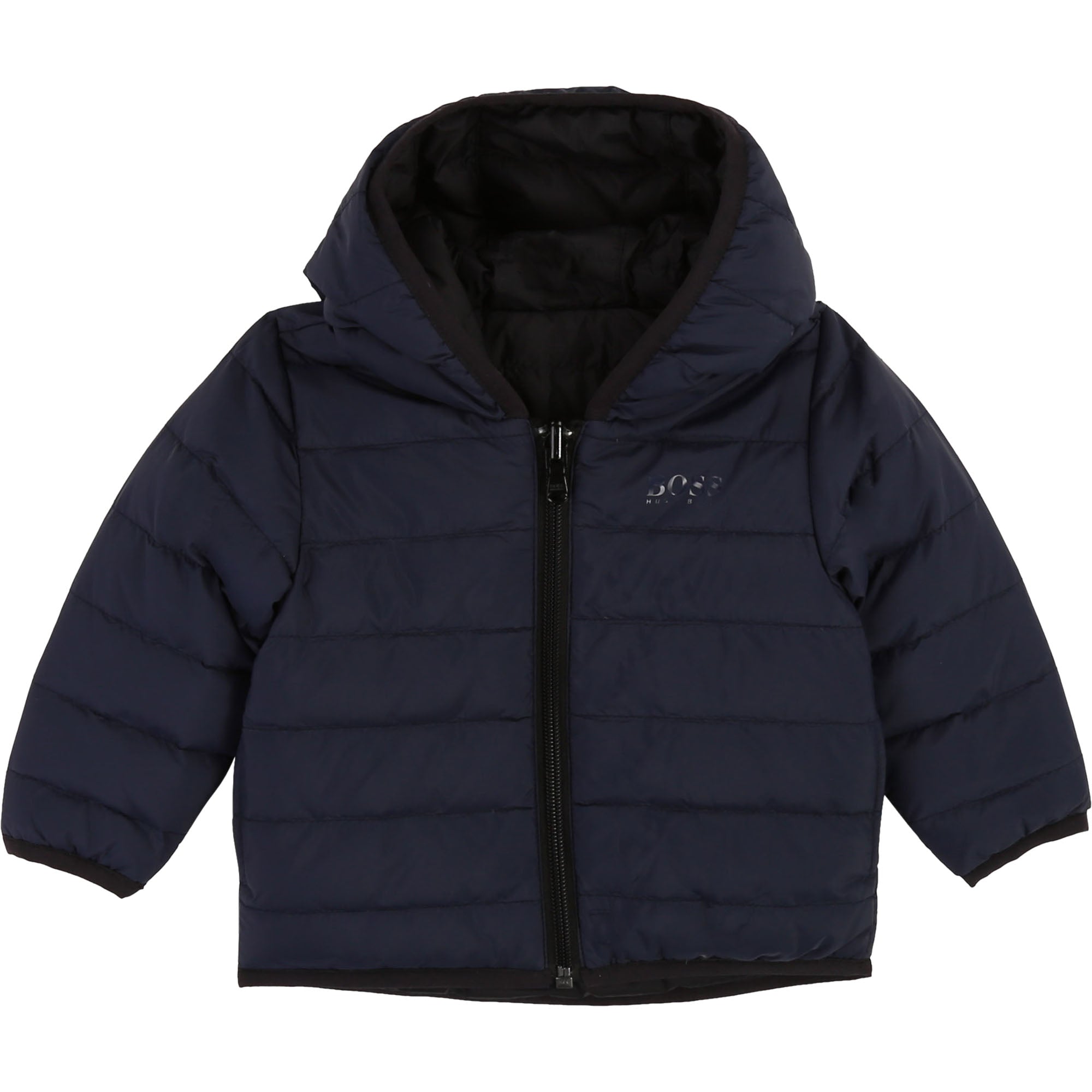 Baby Boys Navy Reversible Padded Down Coat