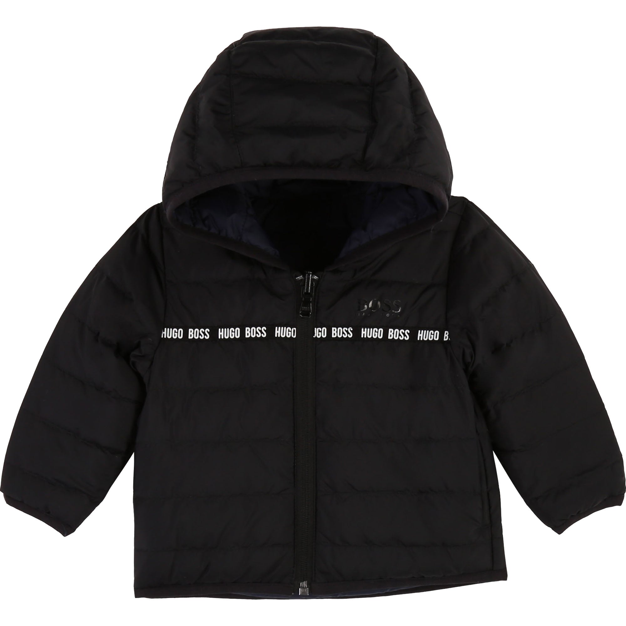 Baby Boys Navy Reversible Padded Down Coat