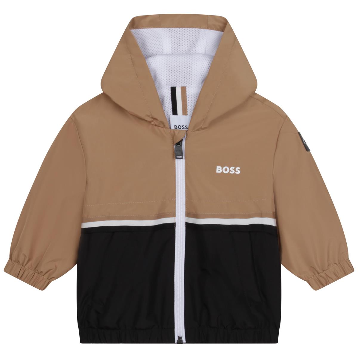 Baby Boys Camel Zip-Up Jacket