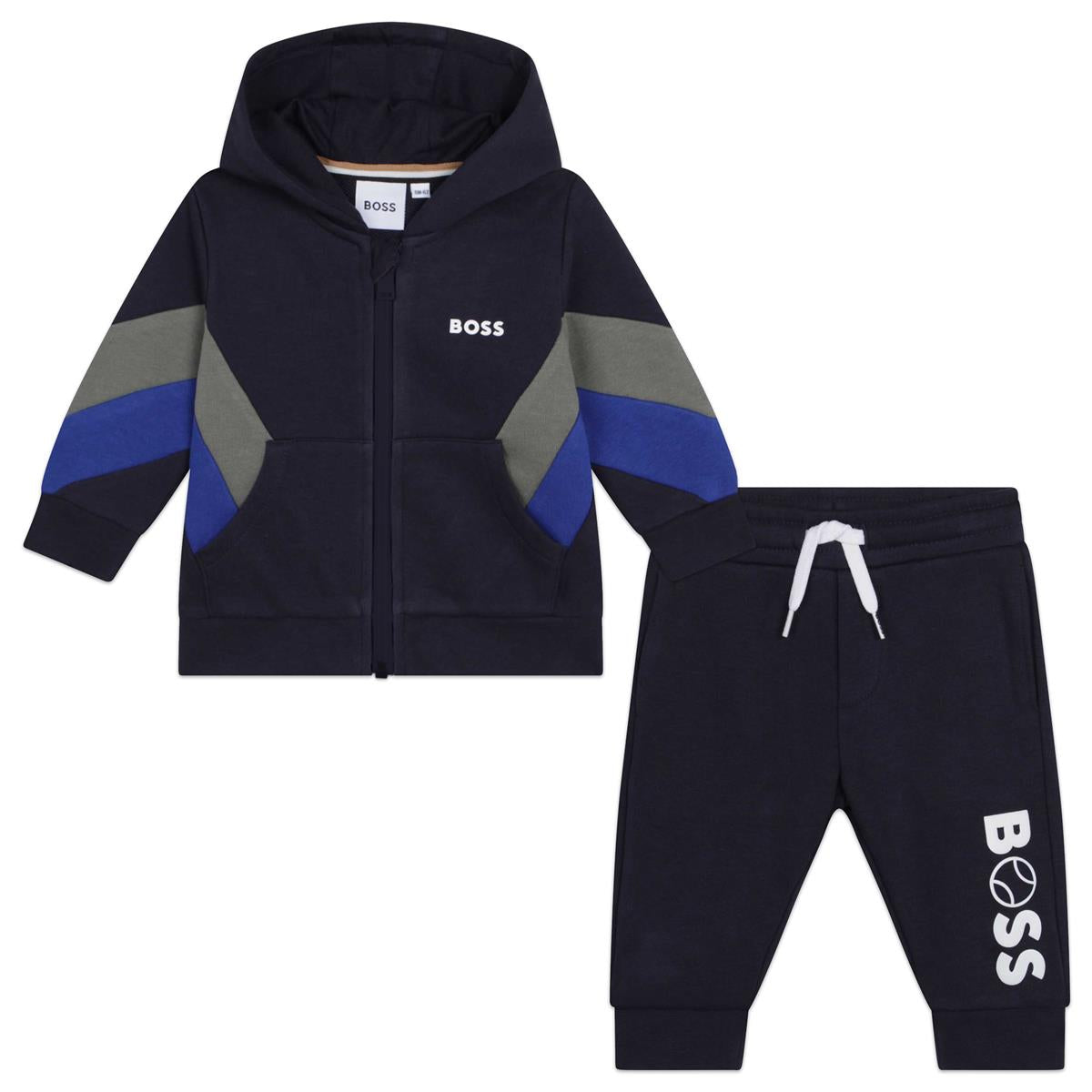 Baby Boys Blue Cotton Set