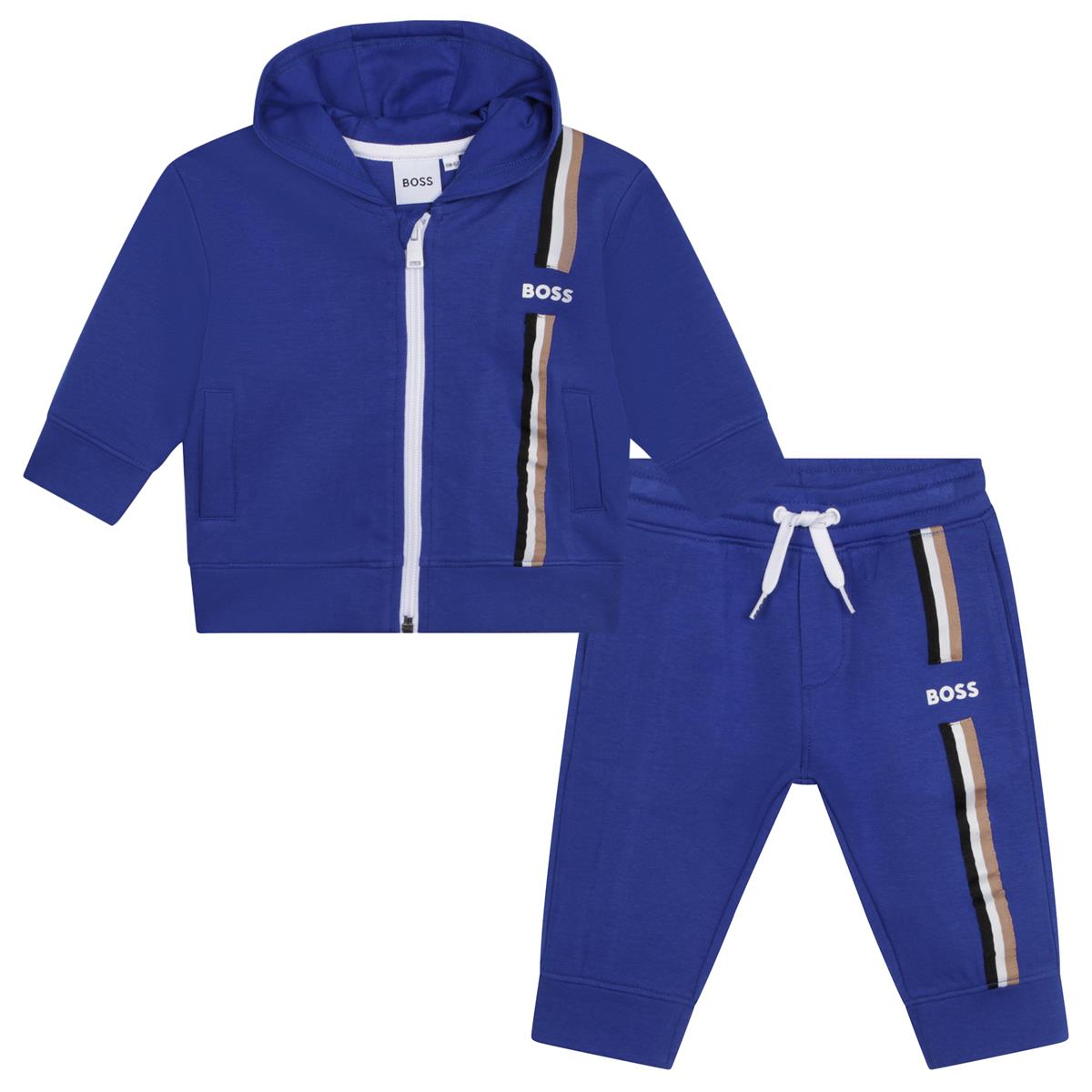 Baby Boys Blue Cotton Set