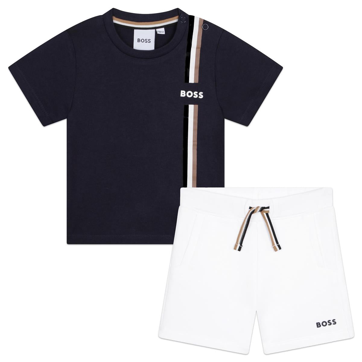 Baby Boys Blue Cotton Set