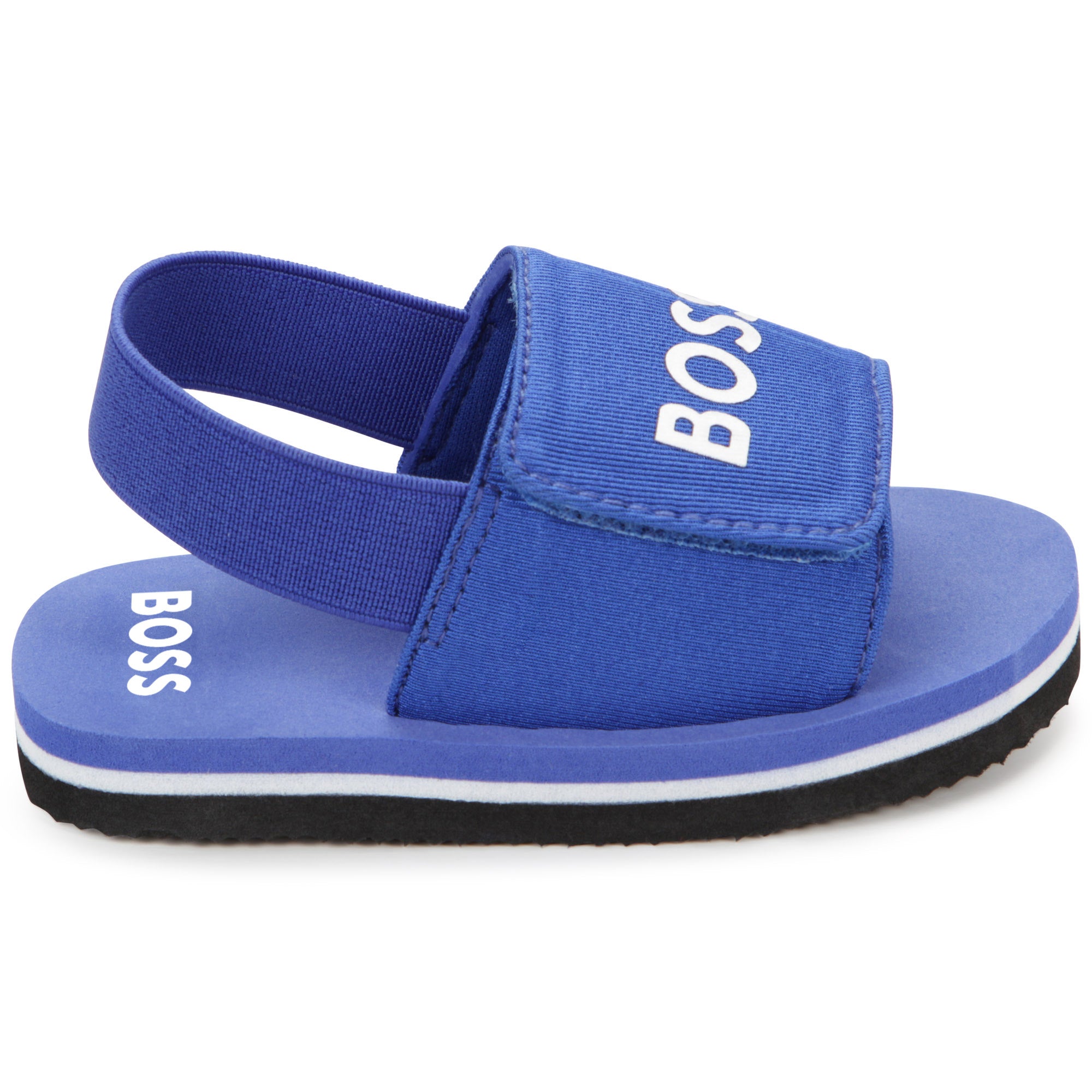 Baby Boys Blue Logo Sandals