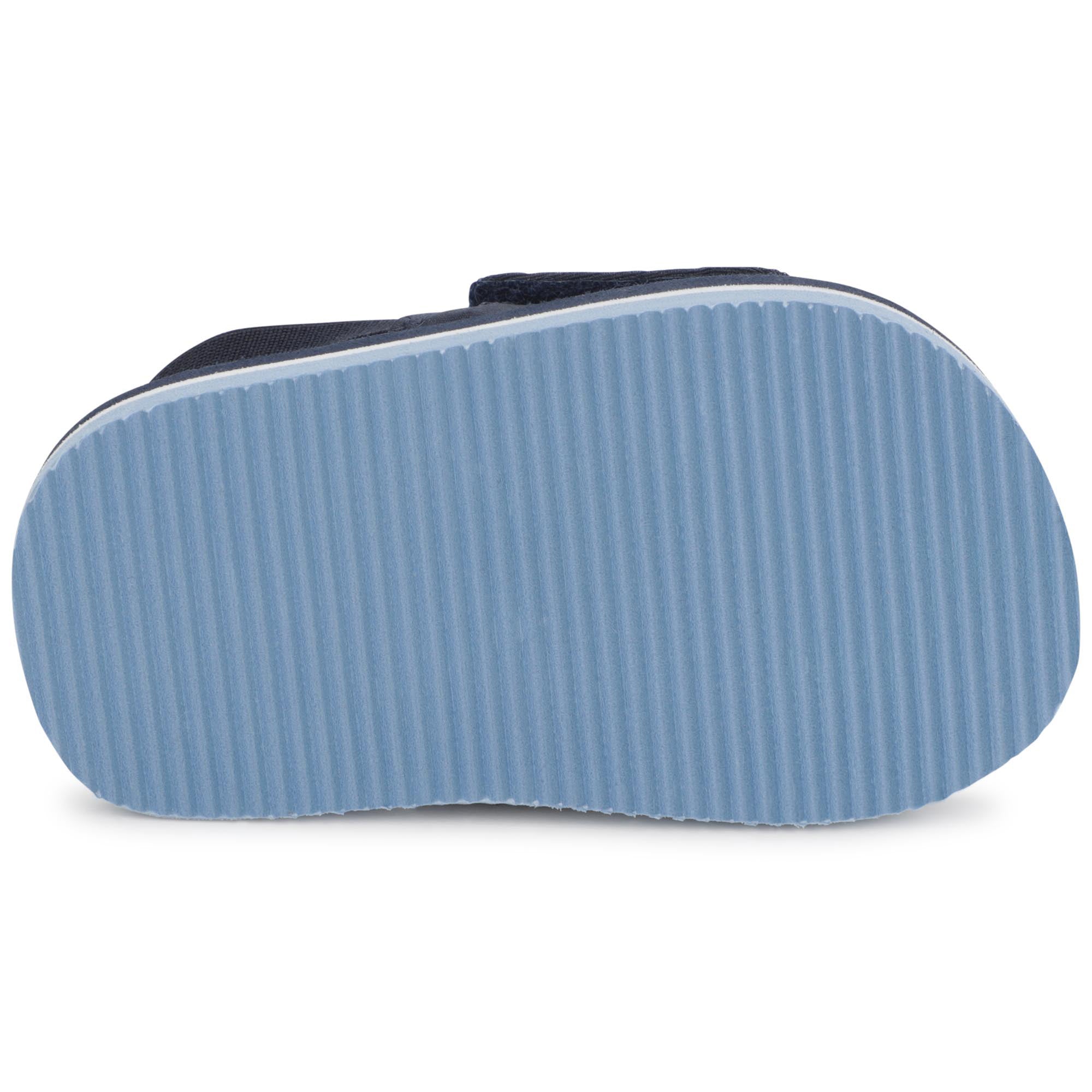 Baby Boys Blue Logo Sandals