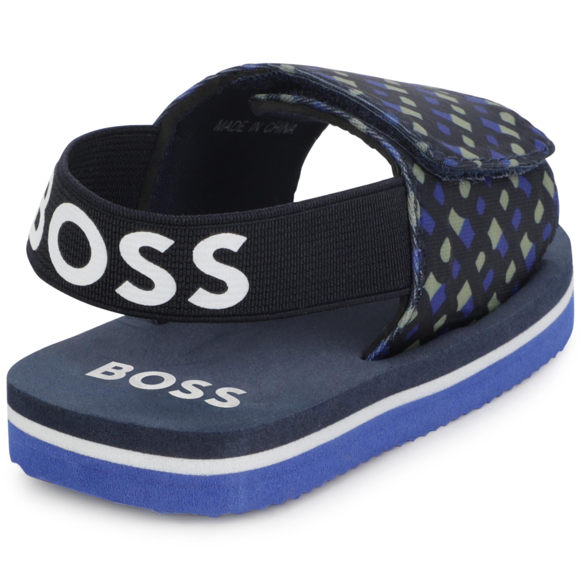Baby Boys Multicolor Logo Sandals