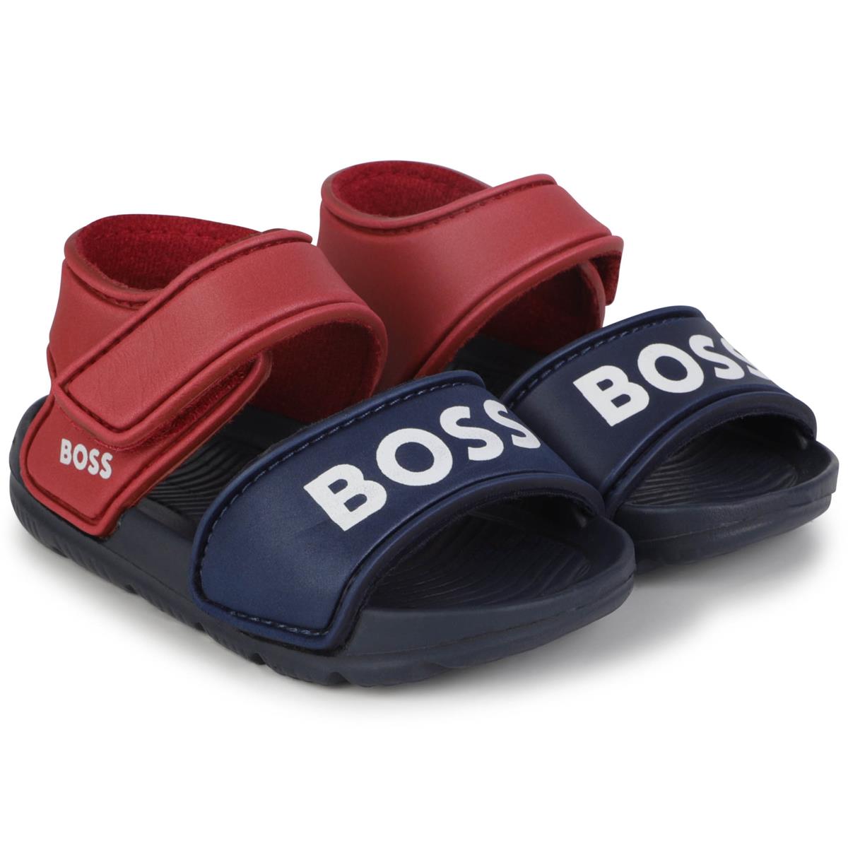 Baby Boys Red Logo Sandals