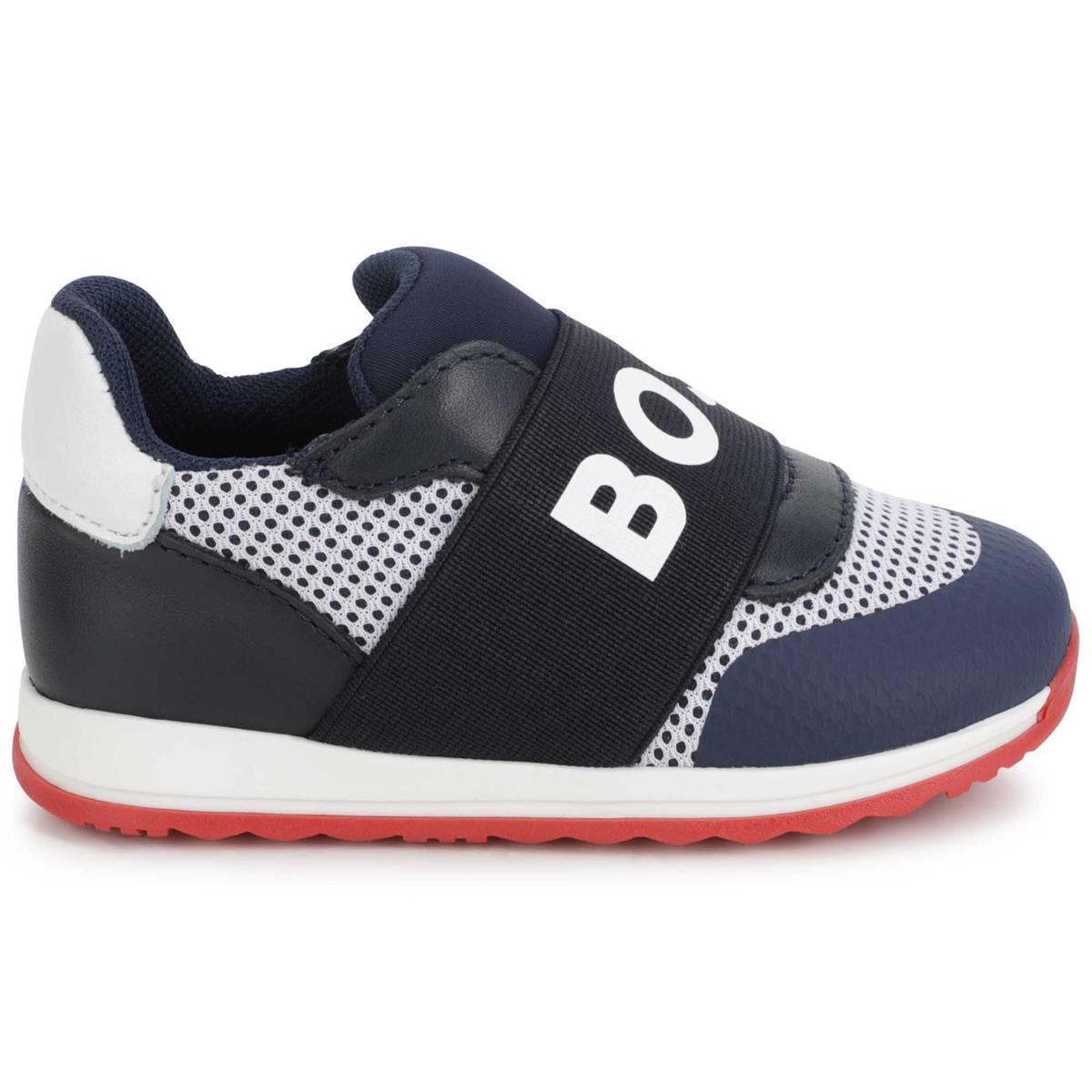 Boys Blue Logo Shoes