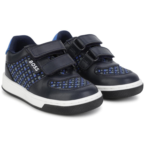 Boys Blue Logo Shoes