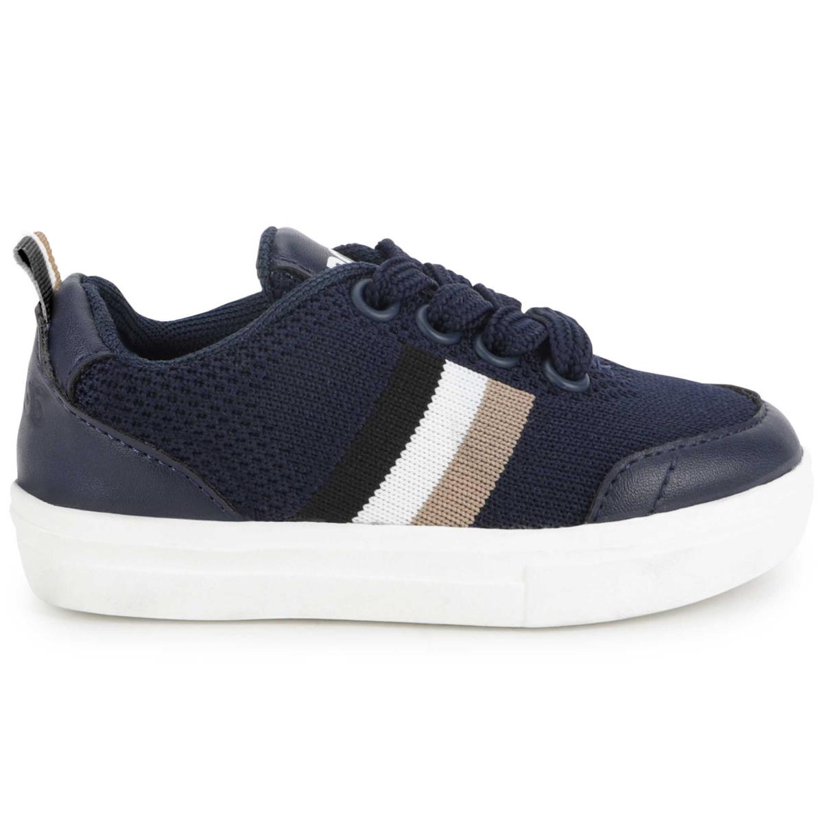 Boys Blue Logo Shoes