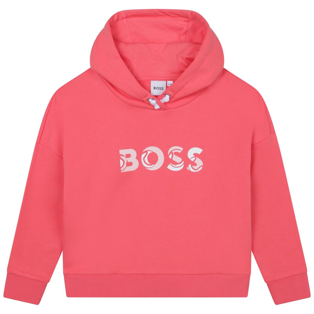 Girls Pink Hooded Sweatshirt