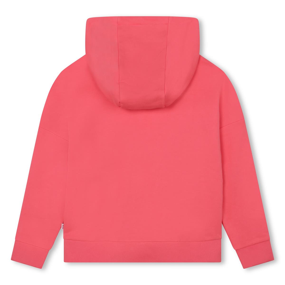 Girls Pink Hooded Sweatshirt