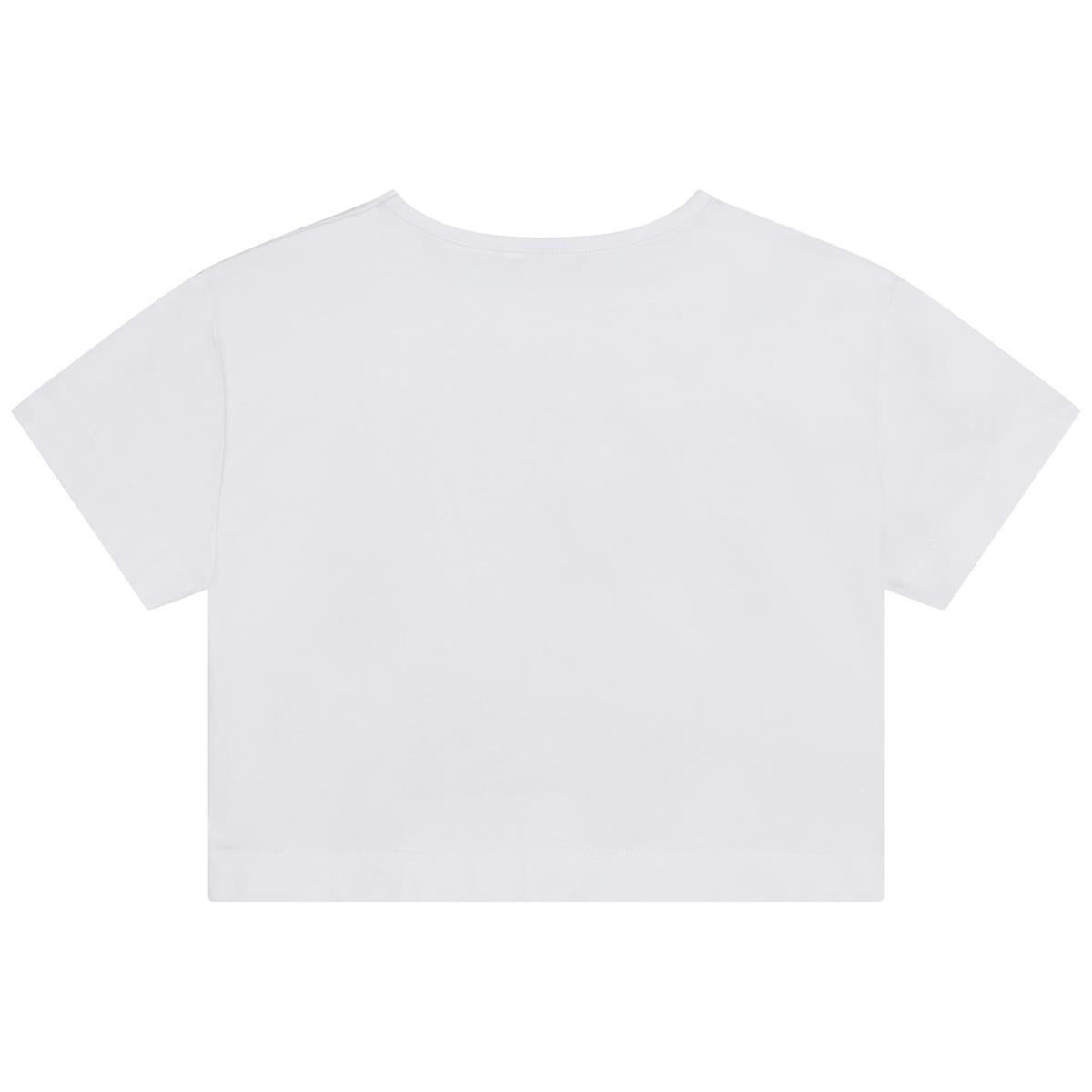 Girls White Logo T-Shirt