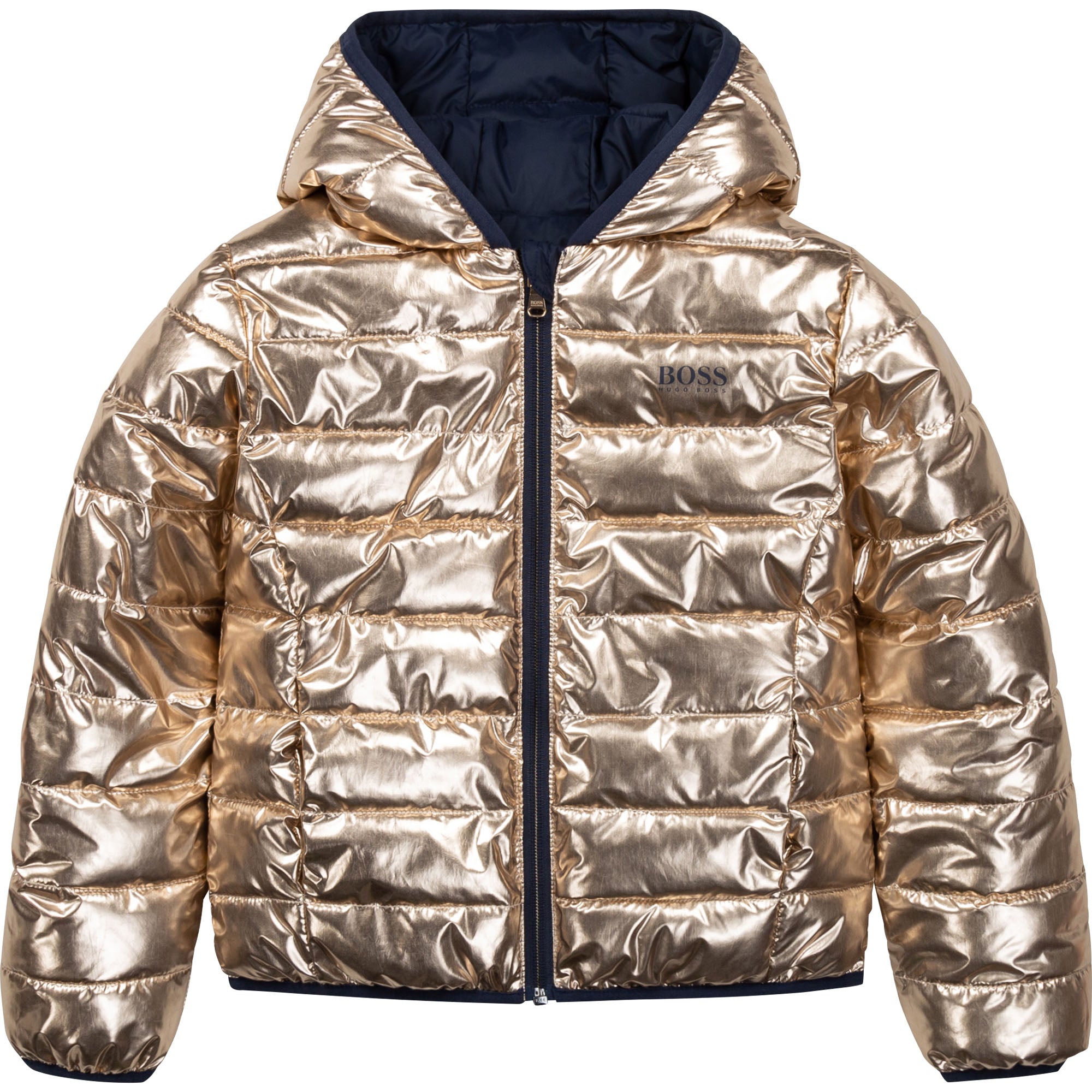 Girls Gold Reversible Padded Jacket