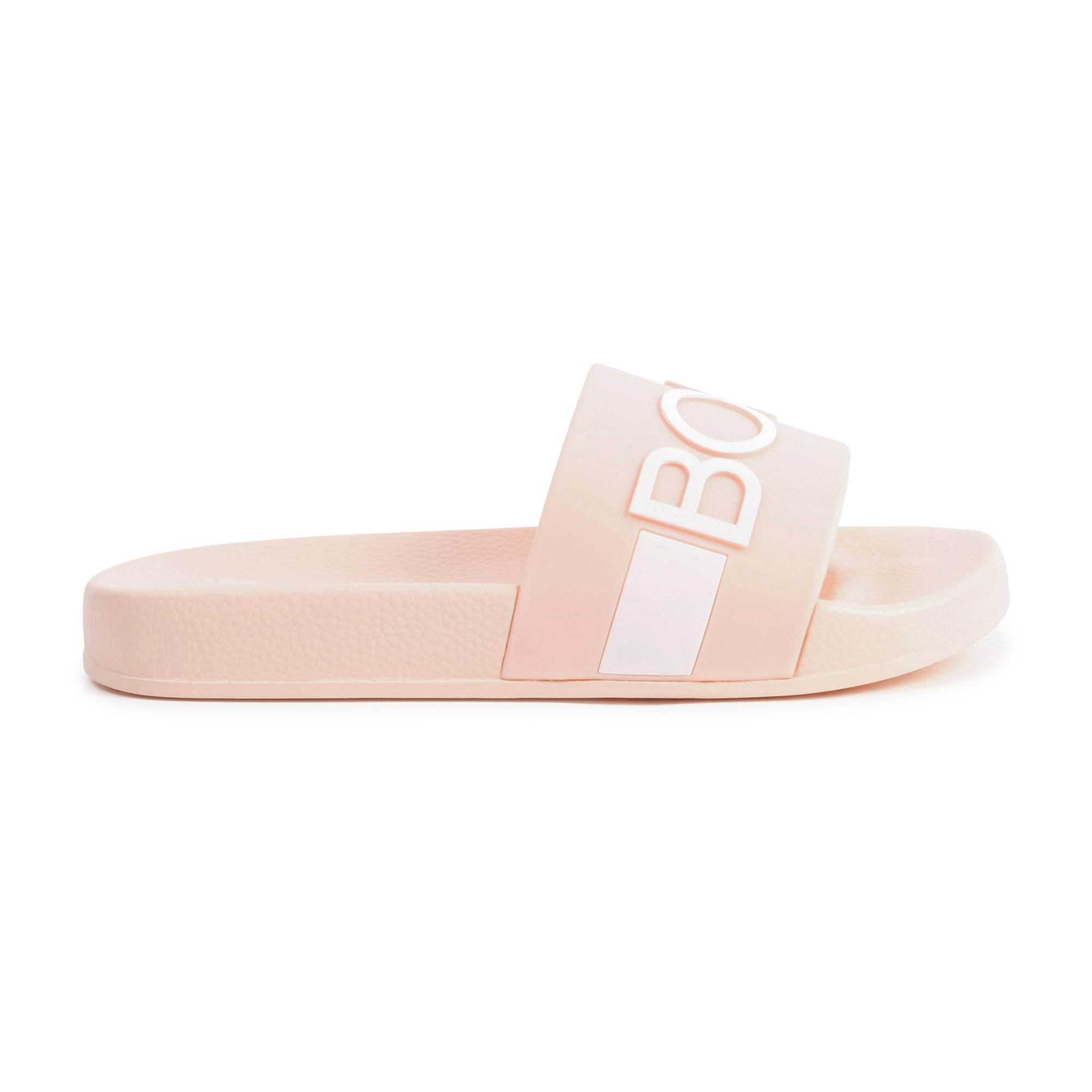 Girls Light Pink Logo Sandals