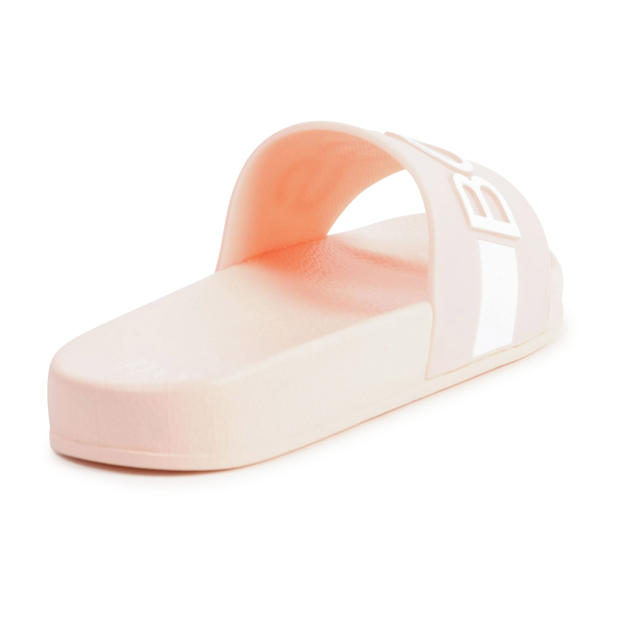 Girls Light Pink Logo Sandals