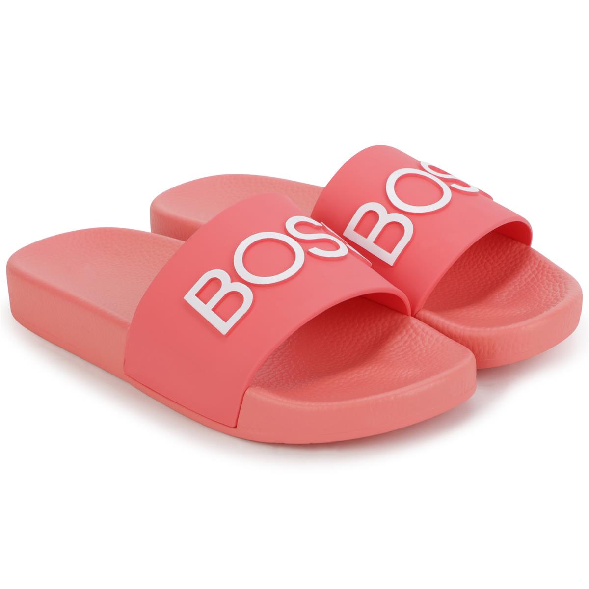 Girls Pink Logo Sandals