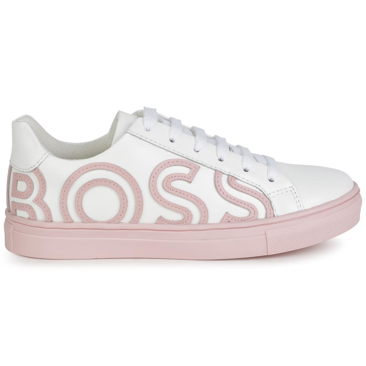 Girls White Logo Shoes
