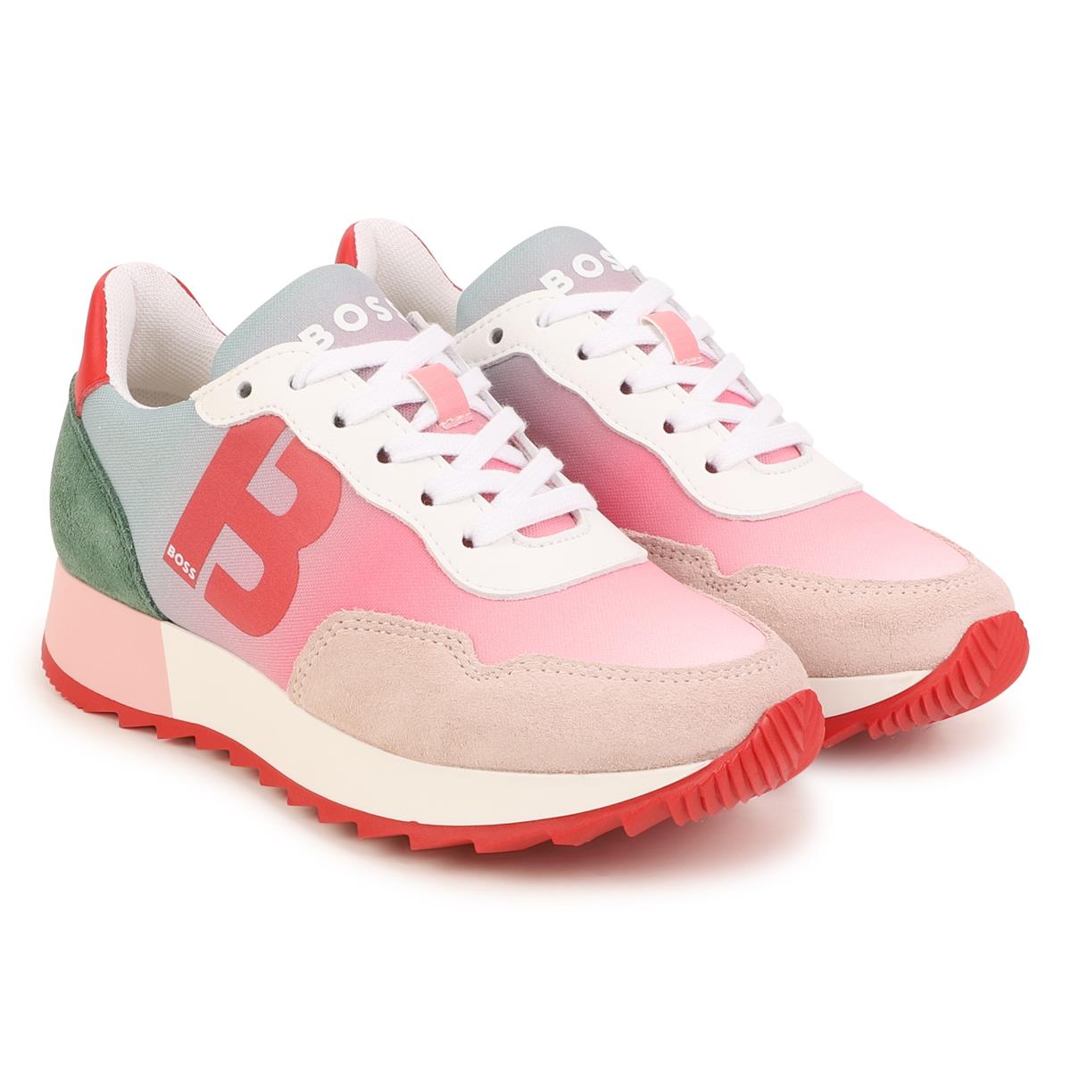 Girls Pink Logo Shoes