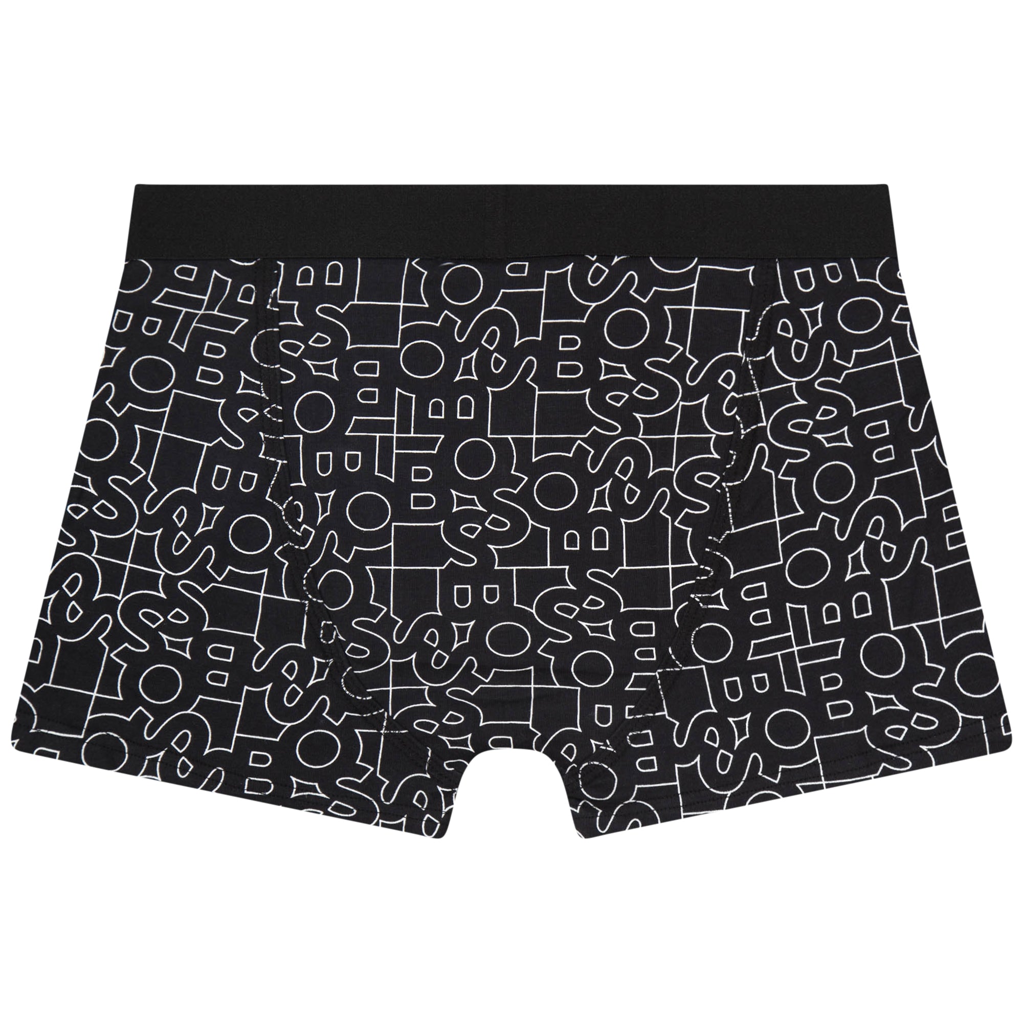 Boys Black Cotton Underwear Set(2 Pack)