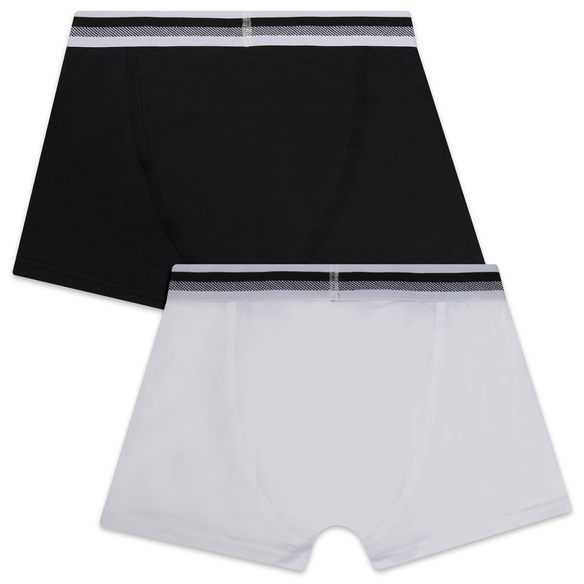 Boys Black Cotton Underwear Set (2 Pack)