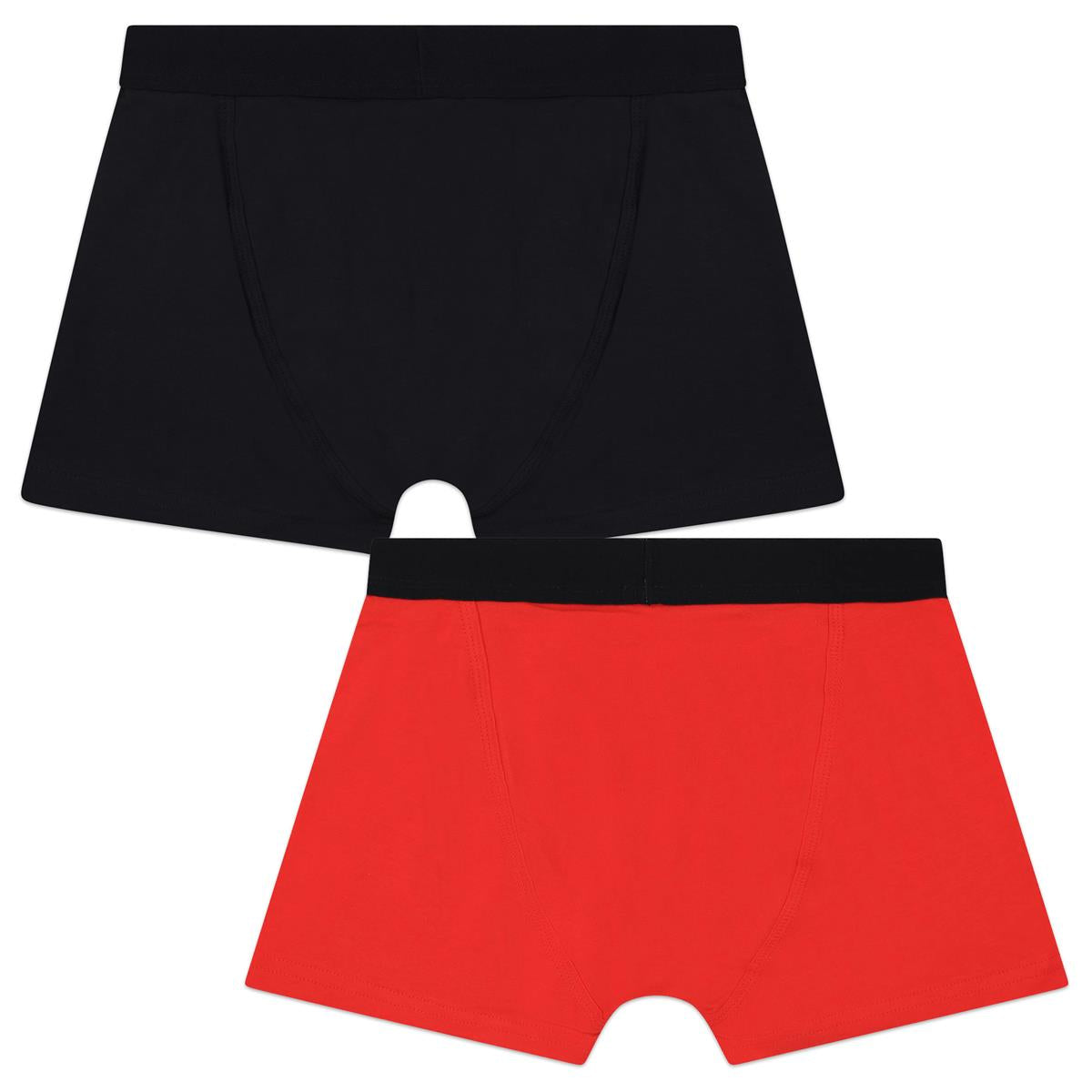 Boys Red Logo Underwear Set(2 Pack)